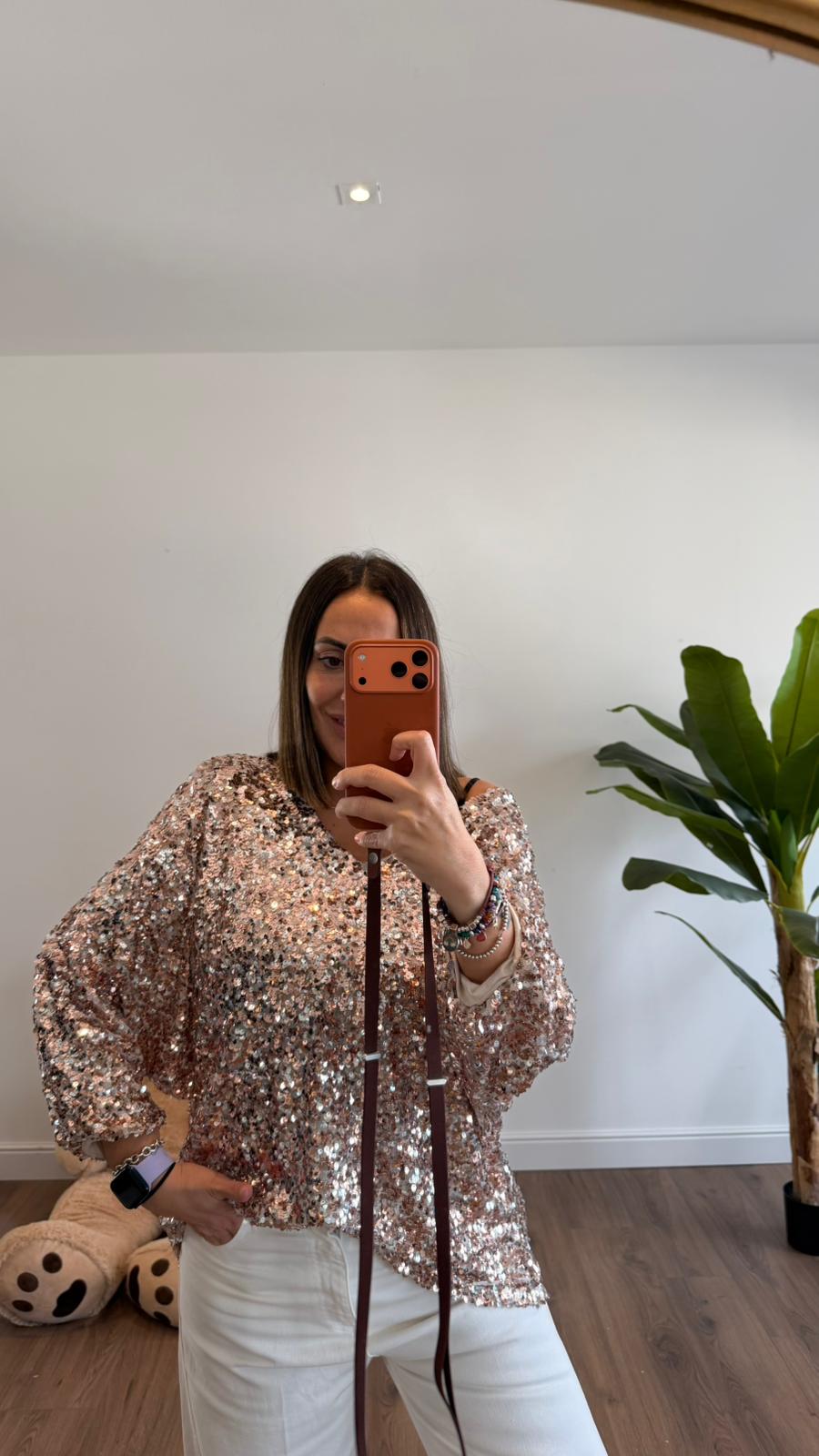 MAGLIA OVER PAILLETTES 6592 NEW