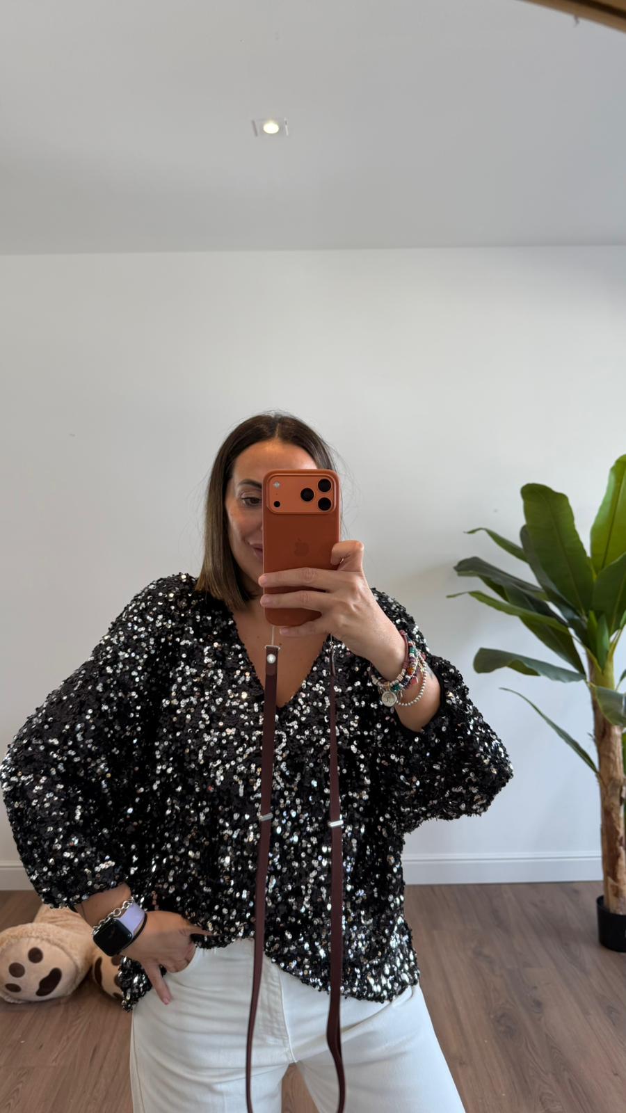 MAGLIA OVER PAILLETTES 6592 NEW