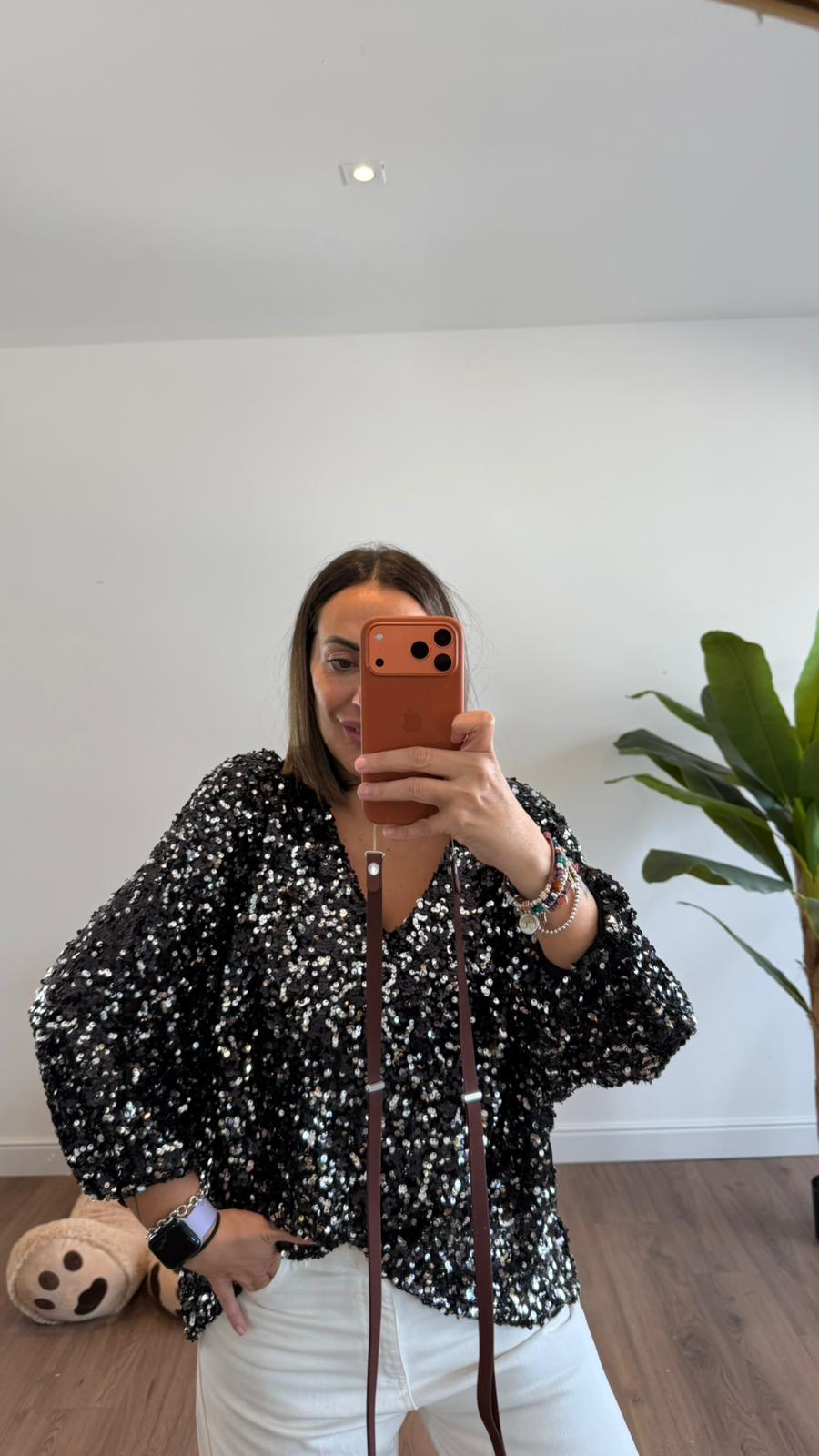 MAGLIA OVER PAILLETTES 6592 NEW