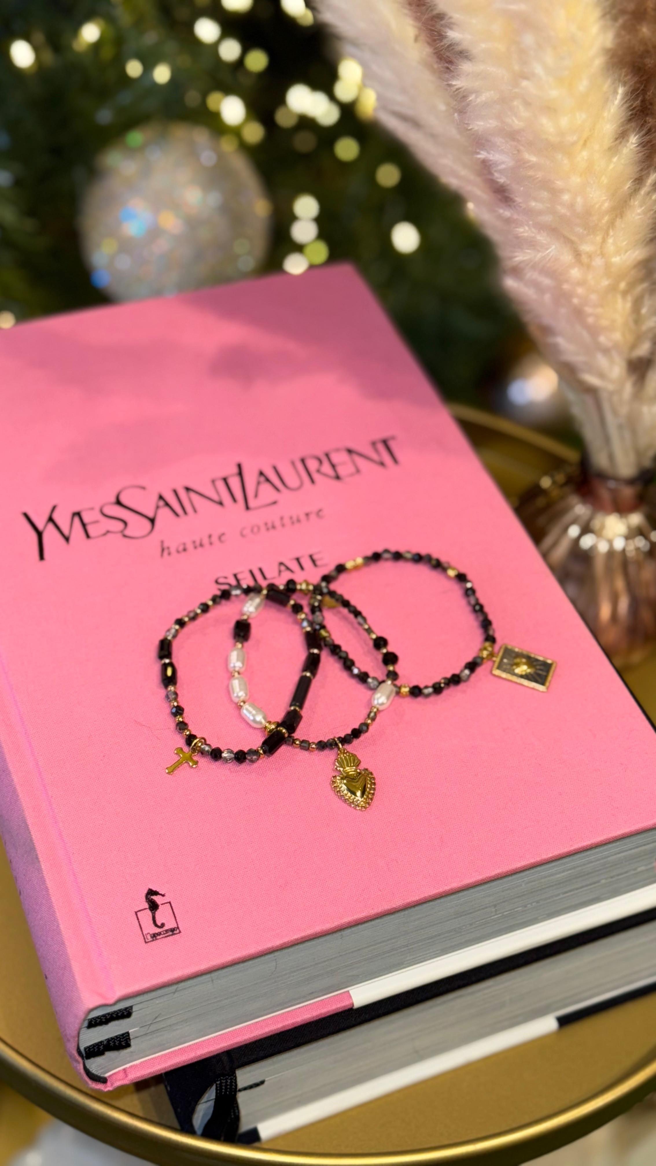 BRACCIALETTO PERLINE NERE NEW