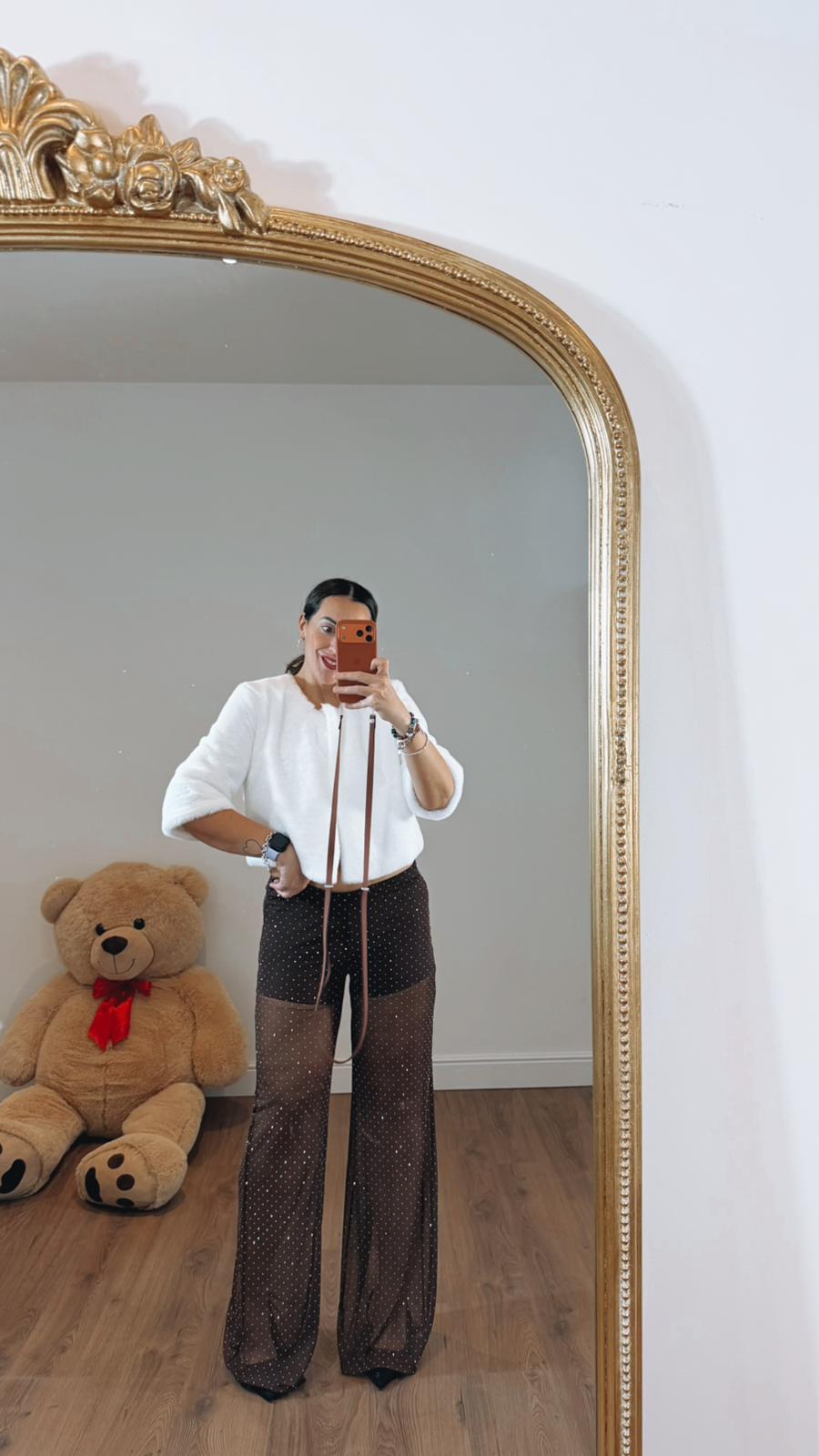 PANTALONE ESTER BROWN 11469 NEW