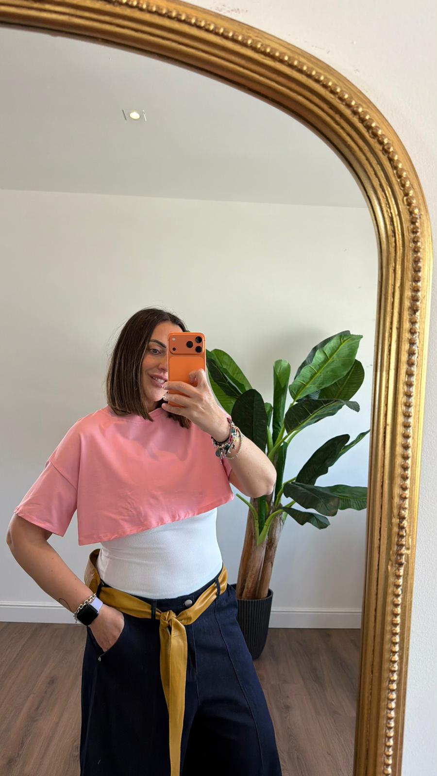 T-SHIRT CROP 0356 NEW