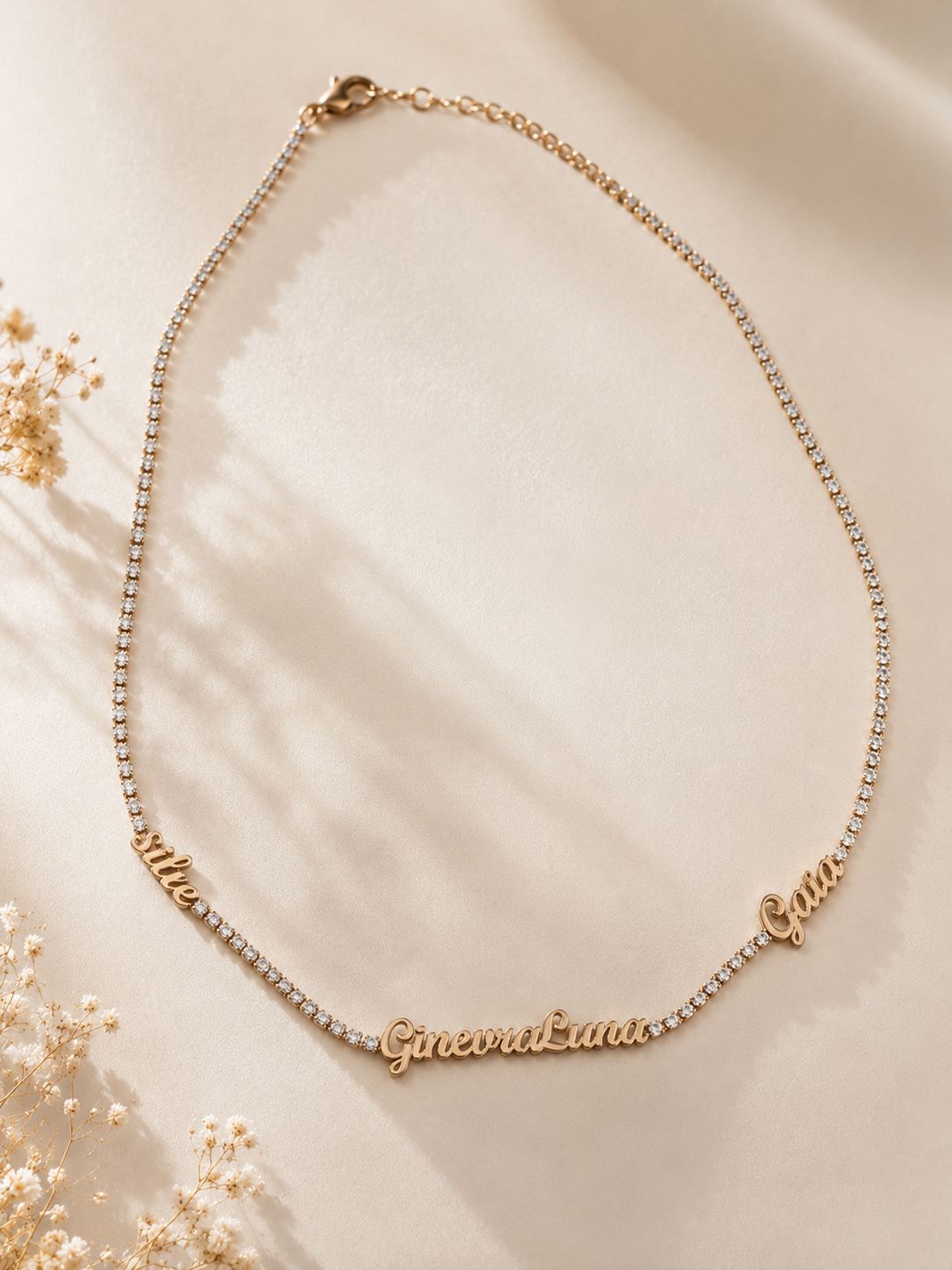 COLLANA ARGENTO 925 CON DOPPIO NOME