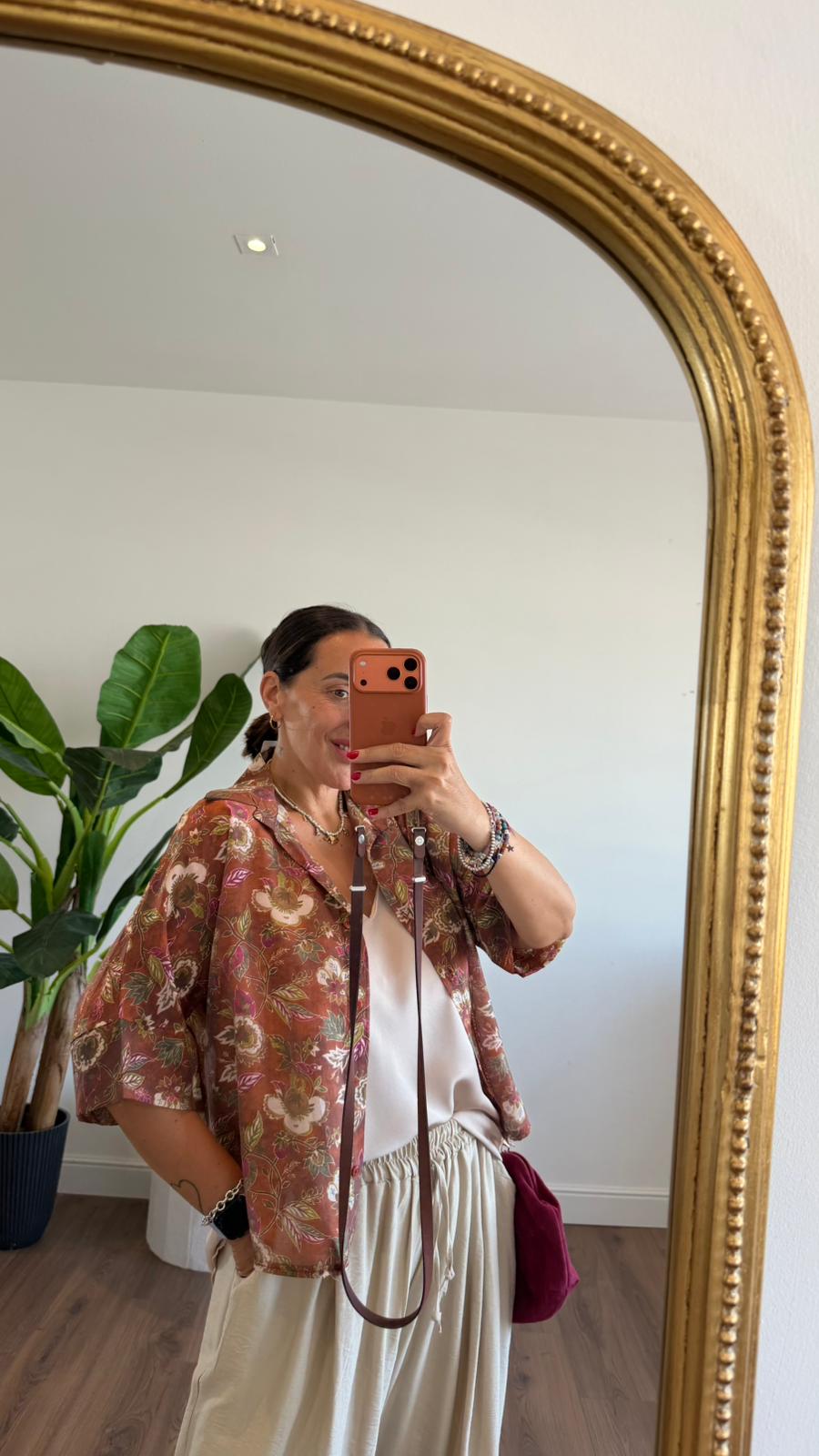 CAMICIA FIORI RUGGINE 7060 NEW