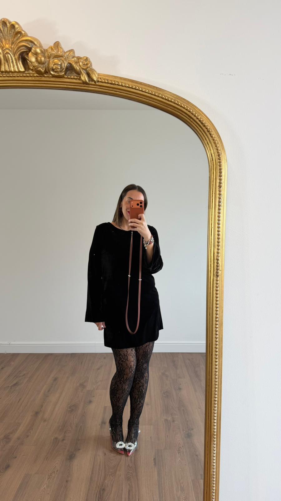 ABITO IN VELLUTO CON FIOCCO 23496 NEW