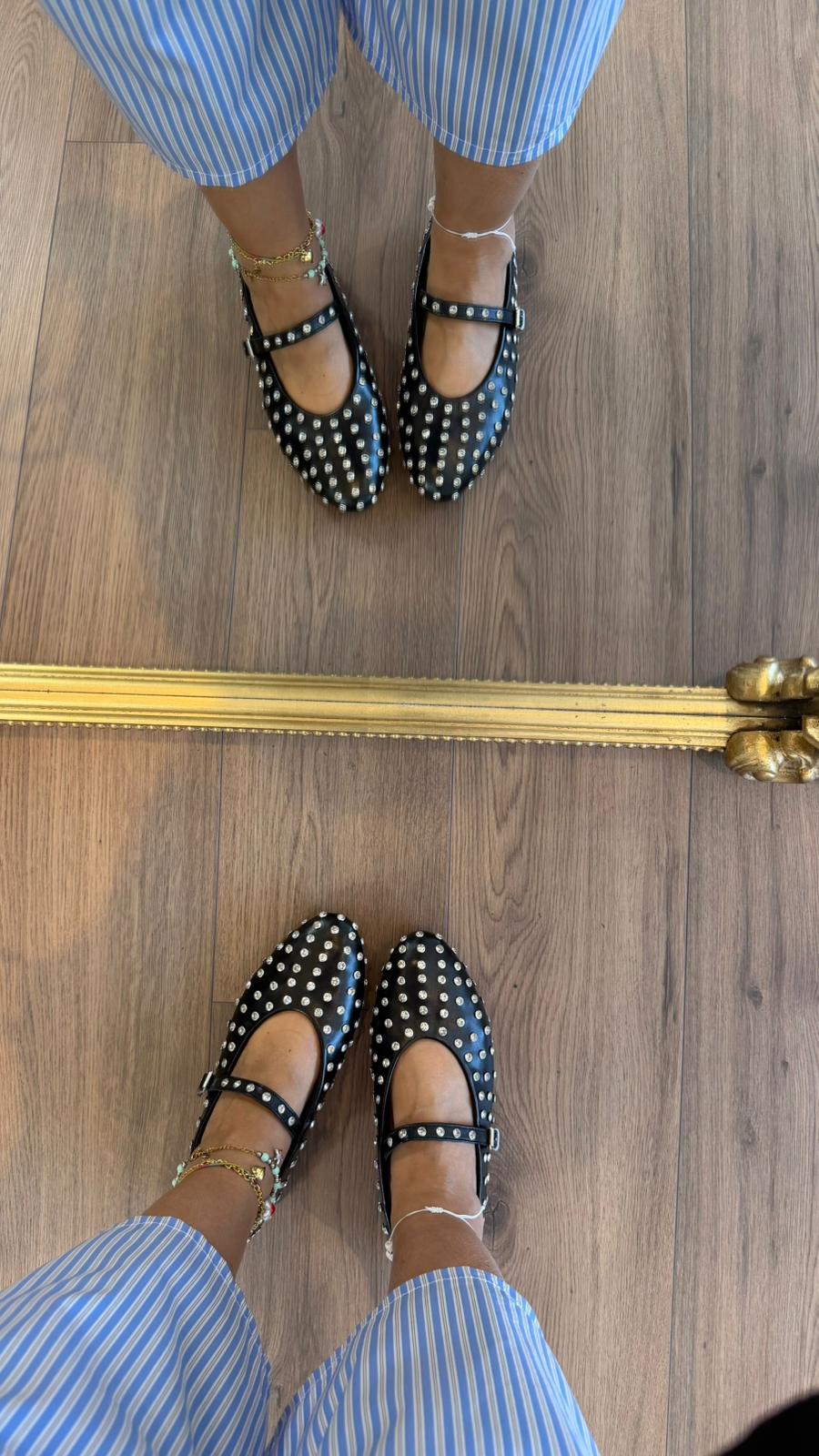 BALLERINA NERA STRASS H90 NEW
