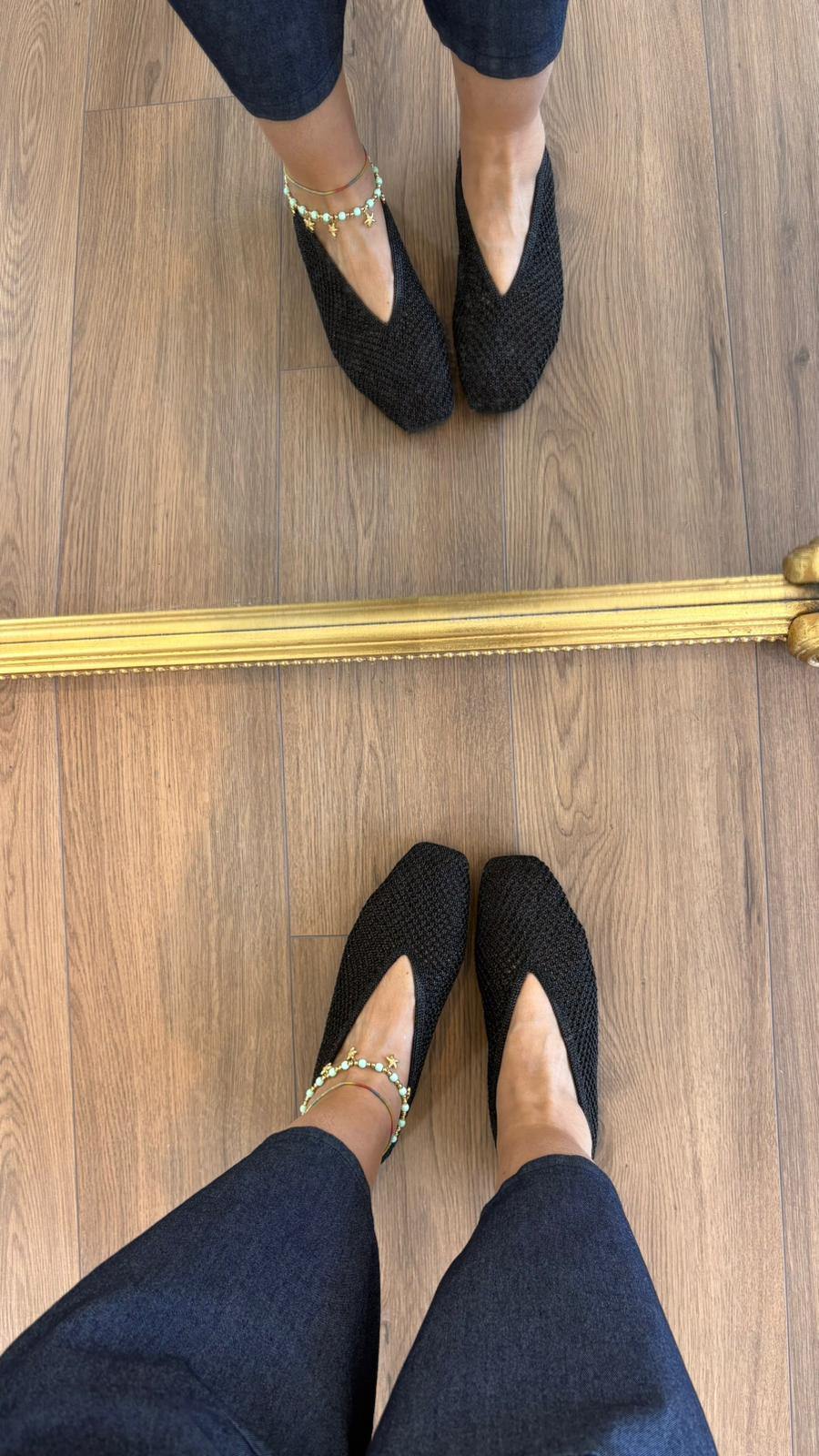 BALLERINA NERA TRAFORATA 6285 NEW