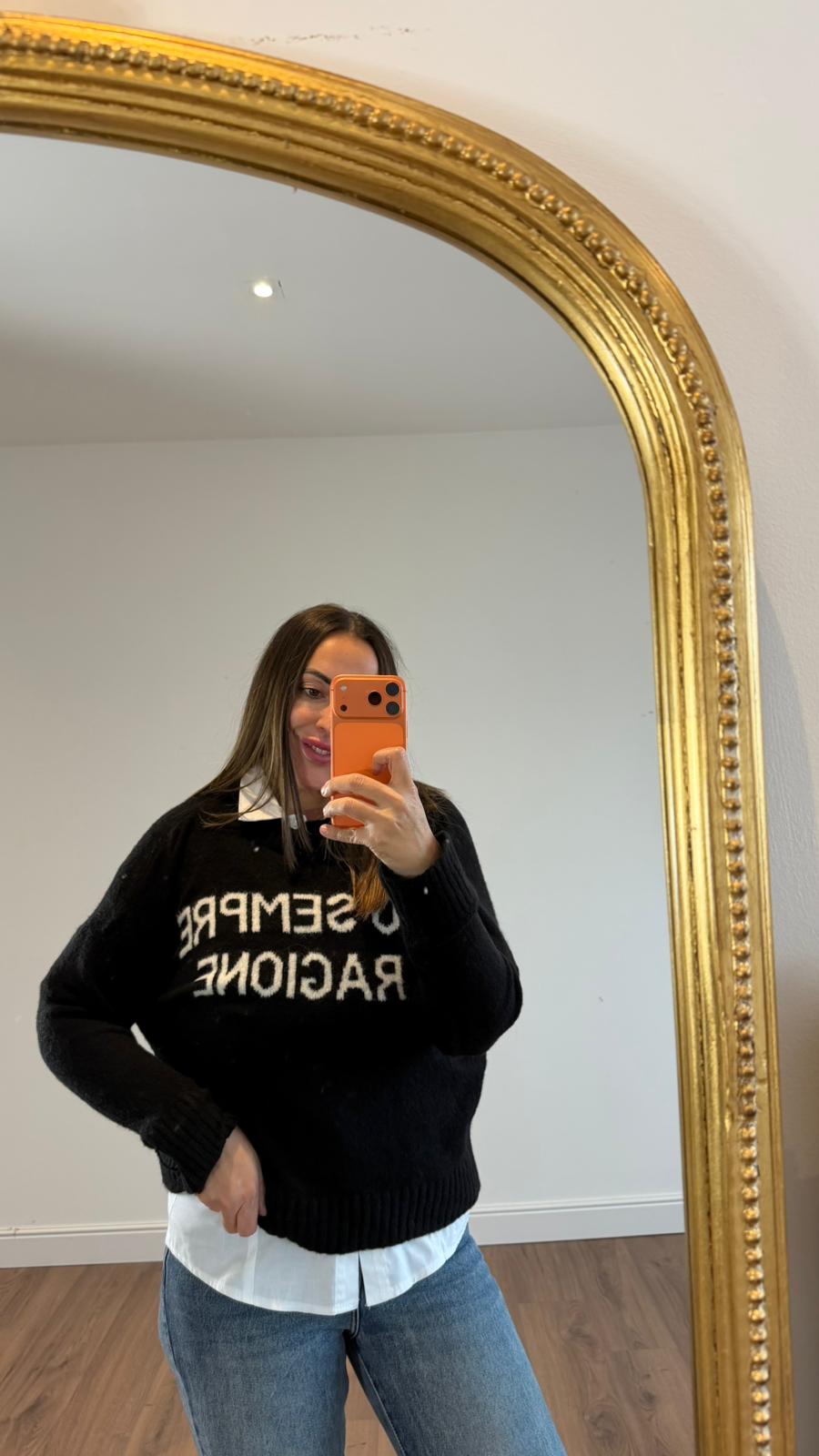 MAGLIONE "HO SEMPRE RAGIONE"  728282 NEW