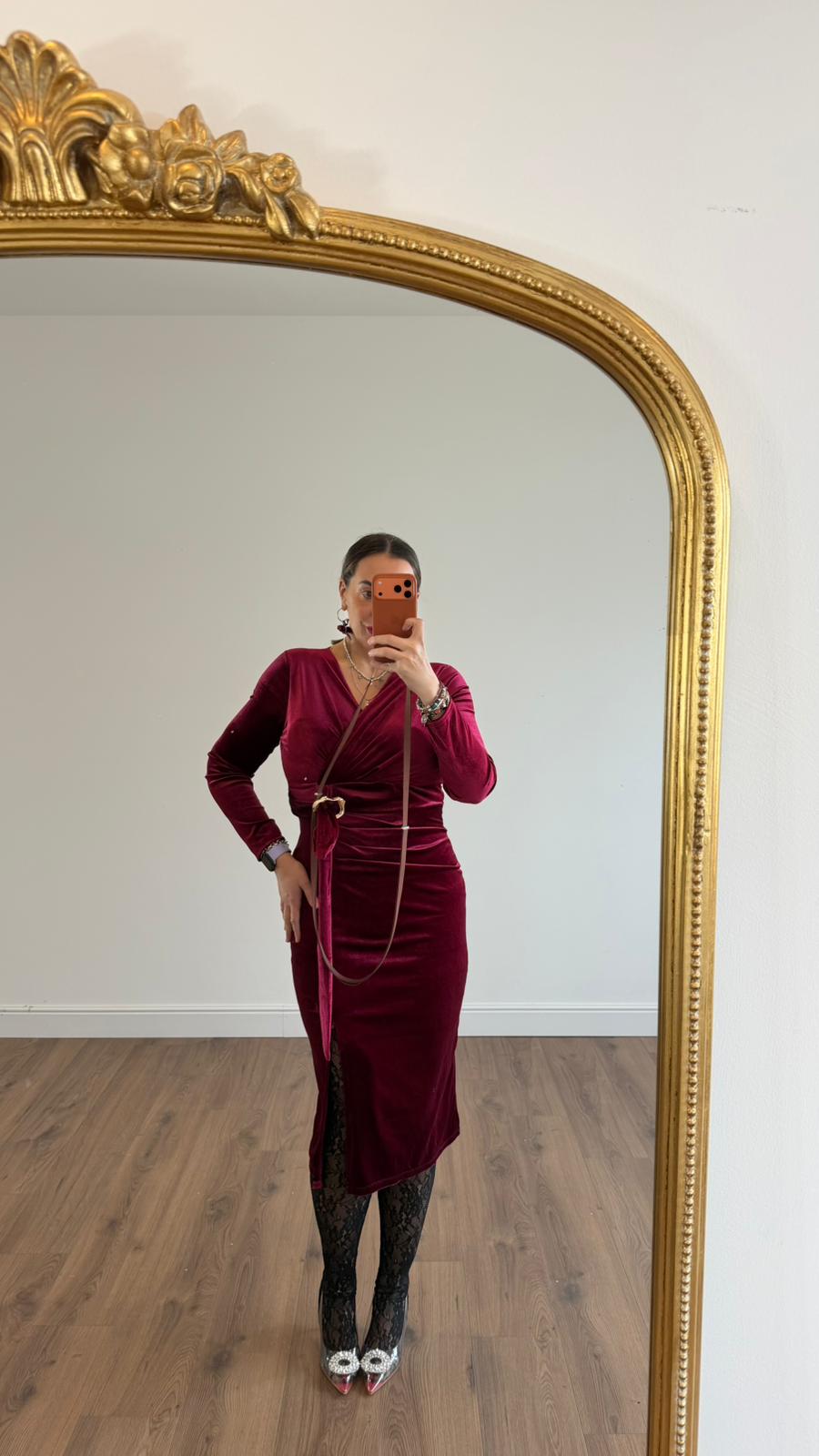 ABITO LUNGO IN VELLUTO 36776 NEW