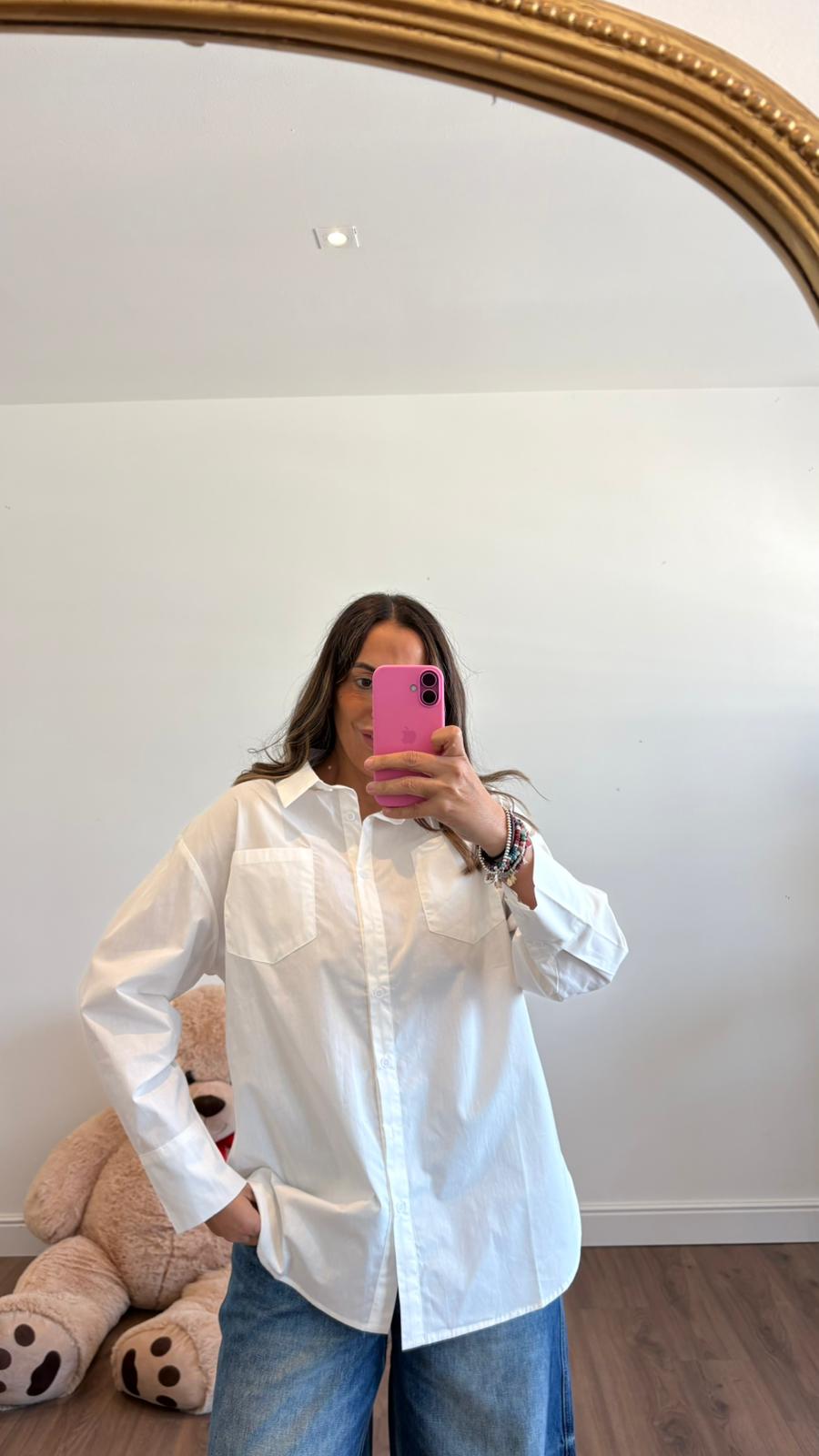 CAMICIA BIANCA OVER 01581 NEW