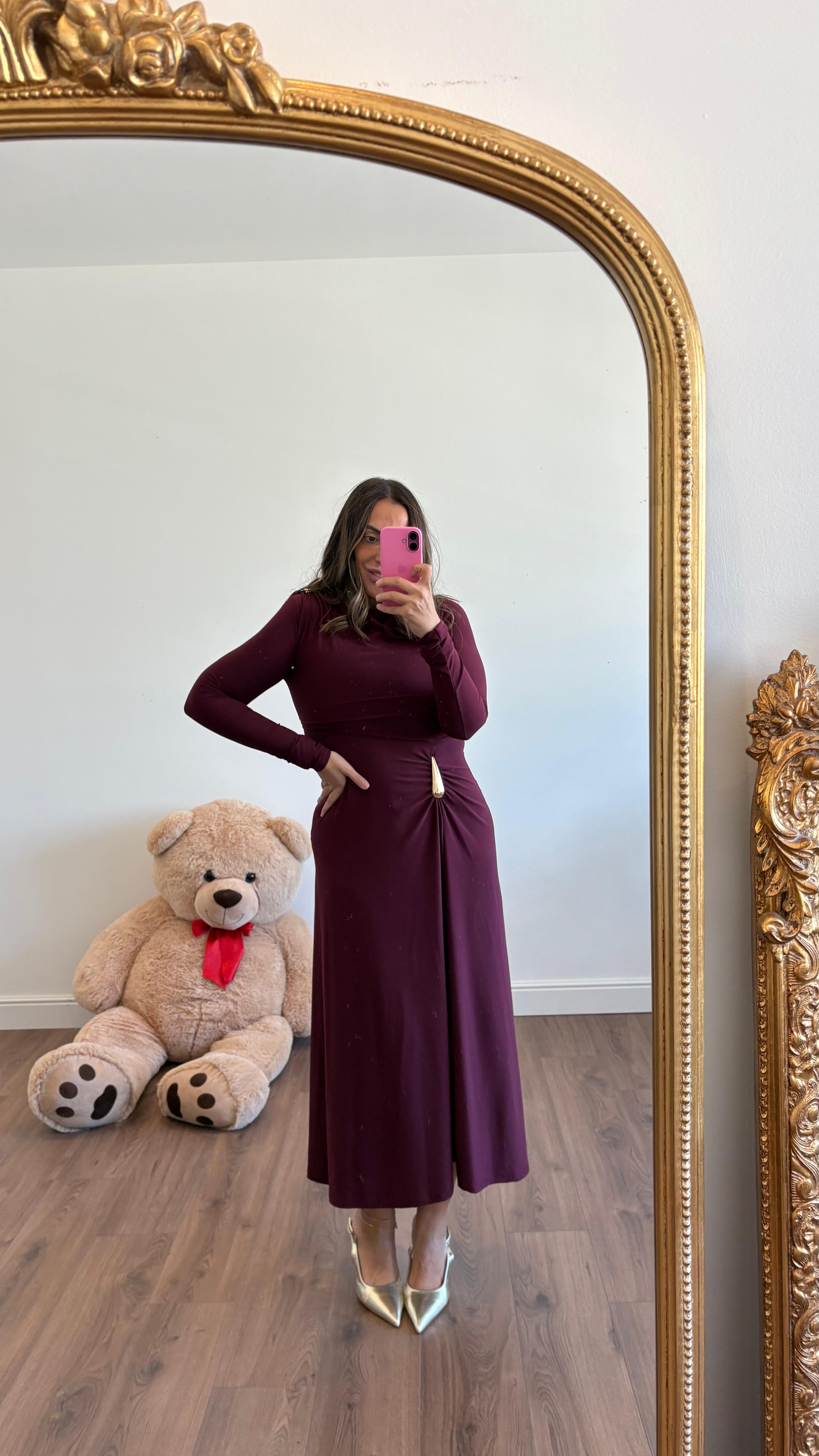 ABITO CON DETTAGLIO DORATO 4287 NEW