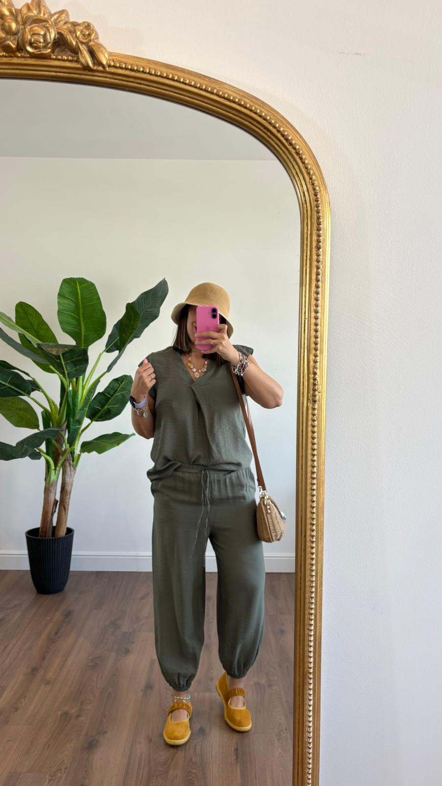 PANTALONE GREEN 65027 NEW