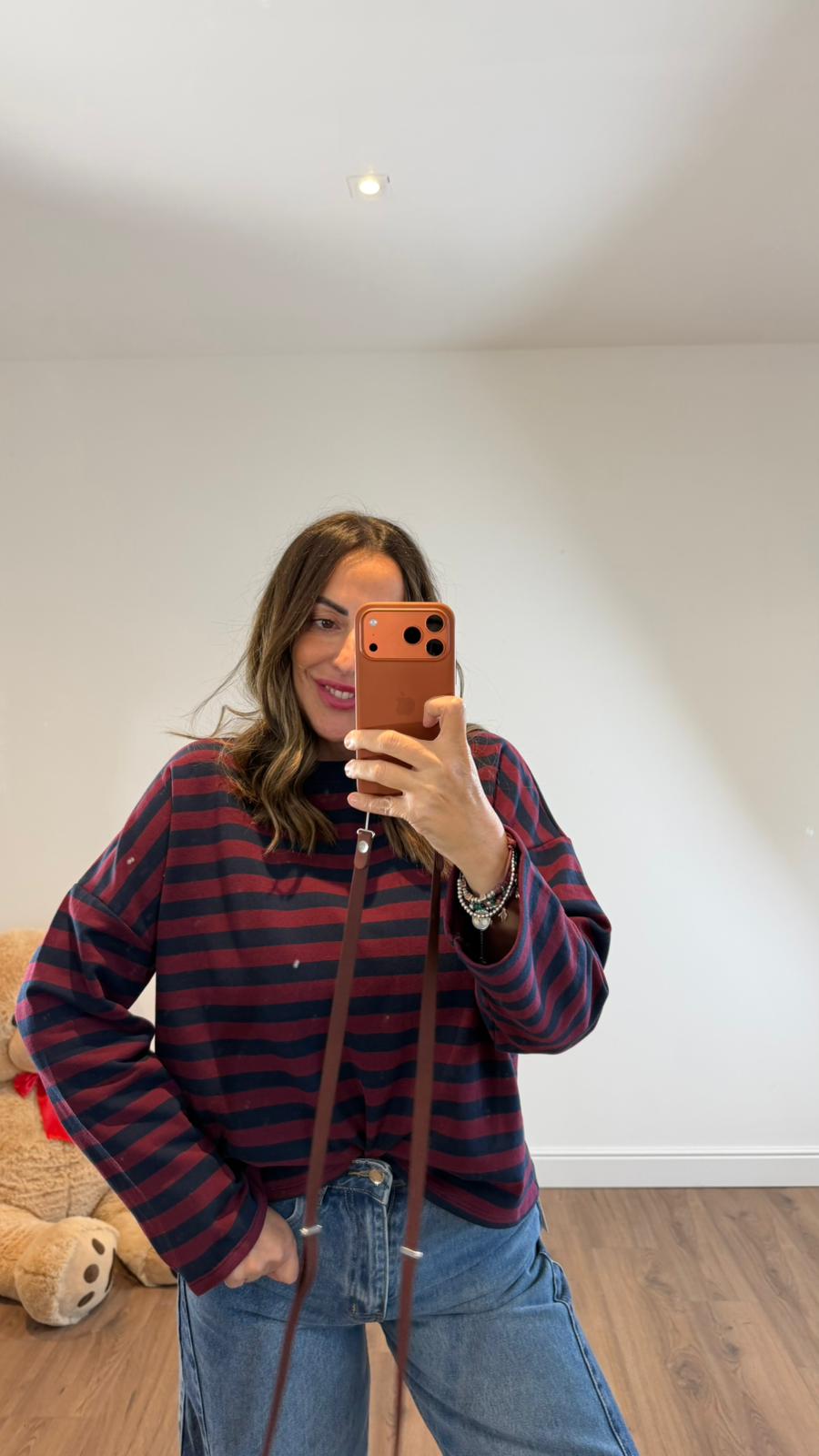 FELPA A RIGHE 5021 NEW