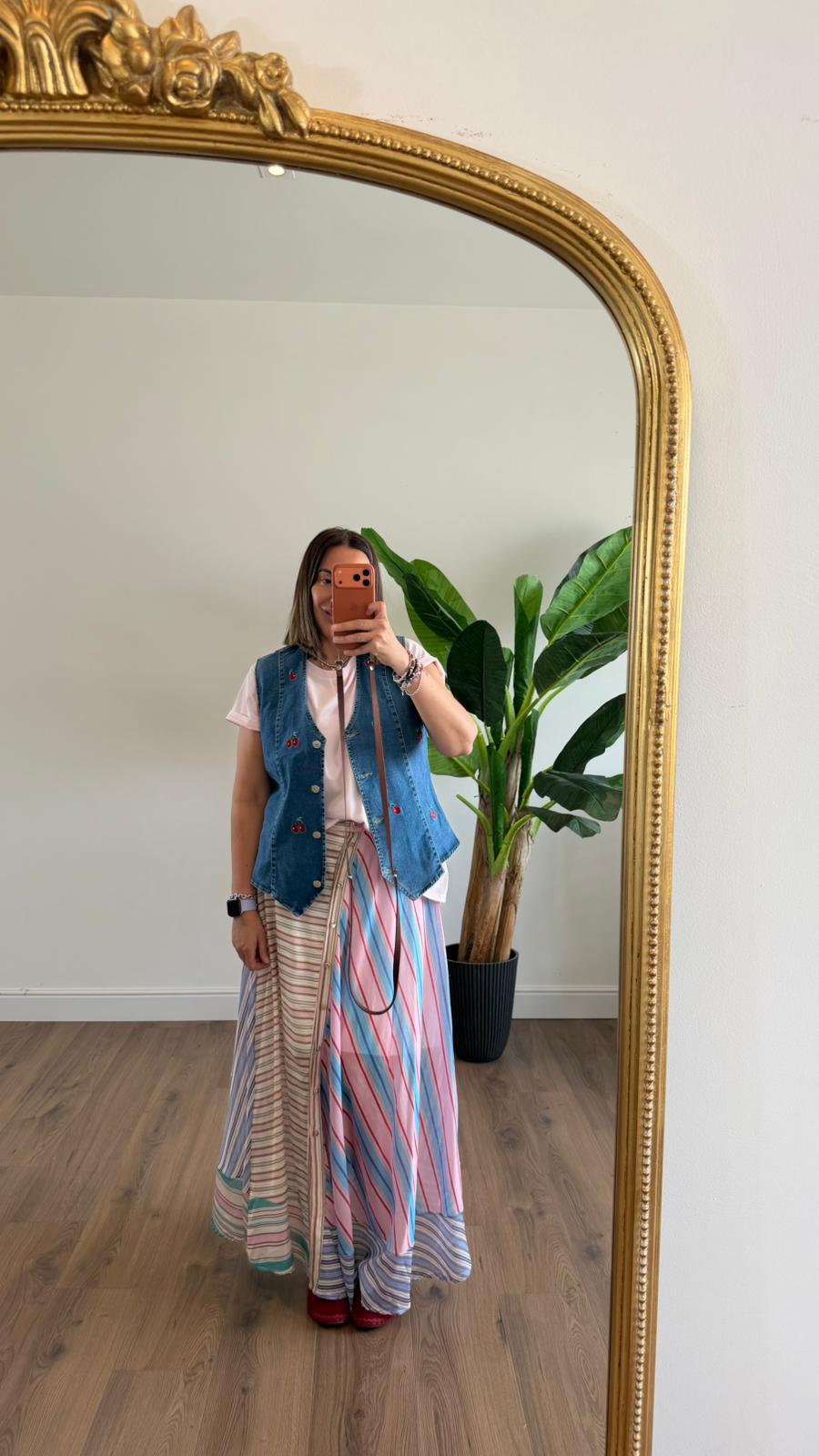 GONNA A RIGHE MULTICOLOR 4930 NEW