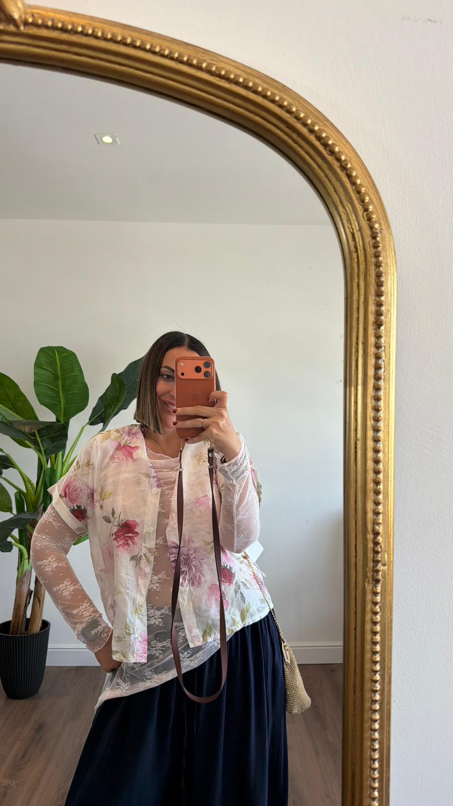 CAMICIA FLOWER 83525 NEW