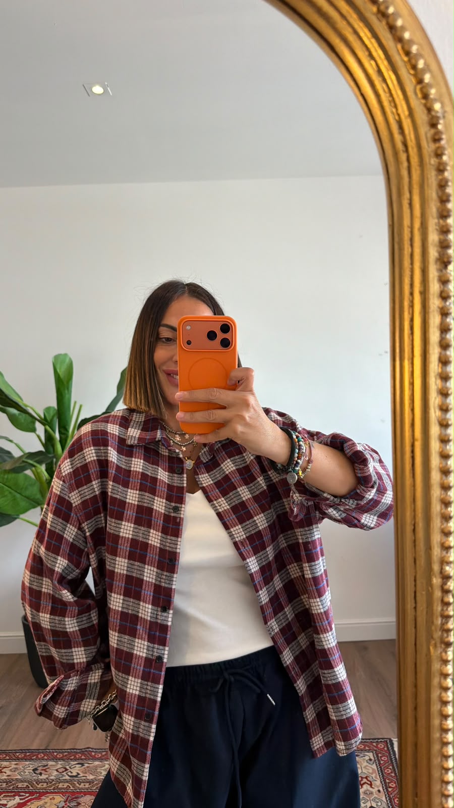 CAMICIA CHECK BORDEAUX 2810 NEW