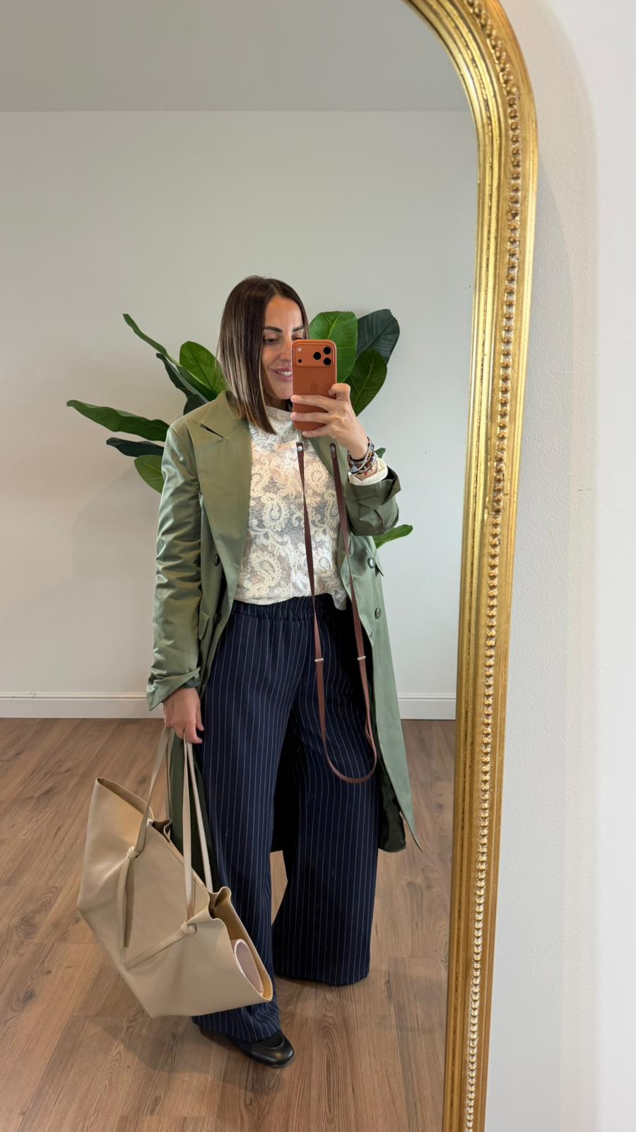 PANTALONE BLU GESSATO 26175 NEW