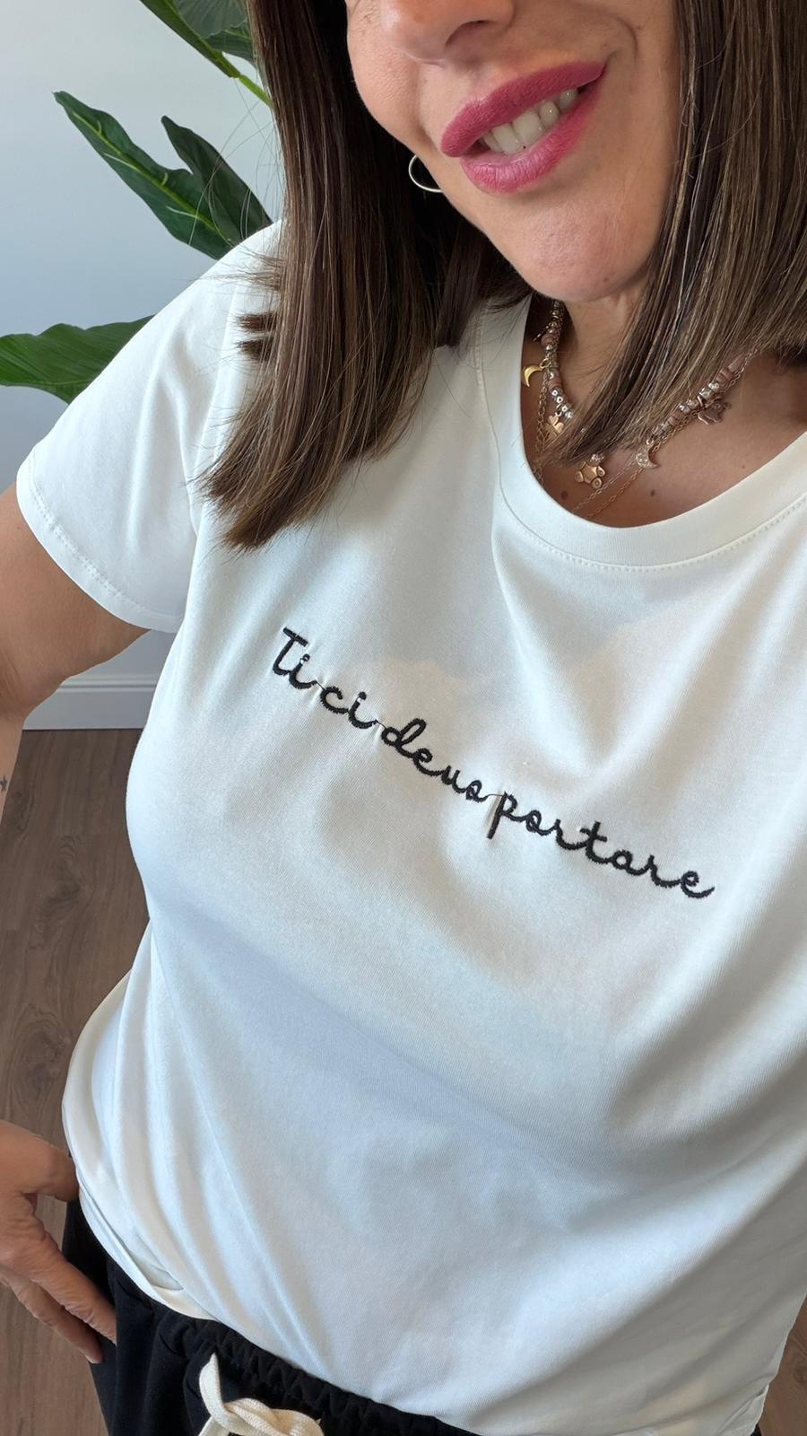 TSHIRT "TI CI DEVO PORTARE" NEW