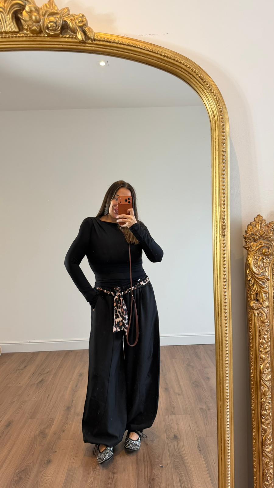 PANTALONE CINTURA LEOPARDATA 2102 NEW