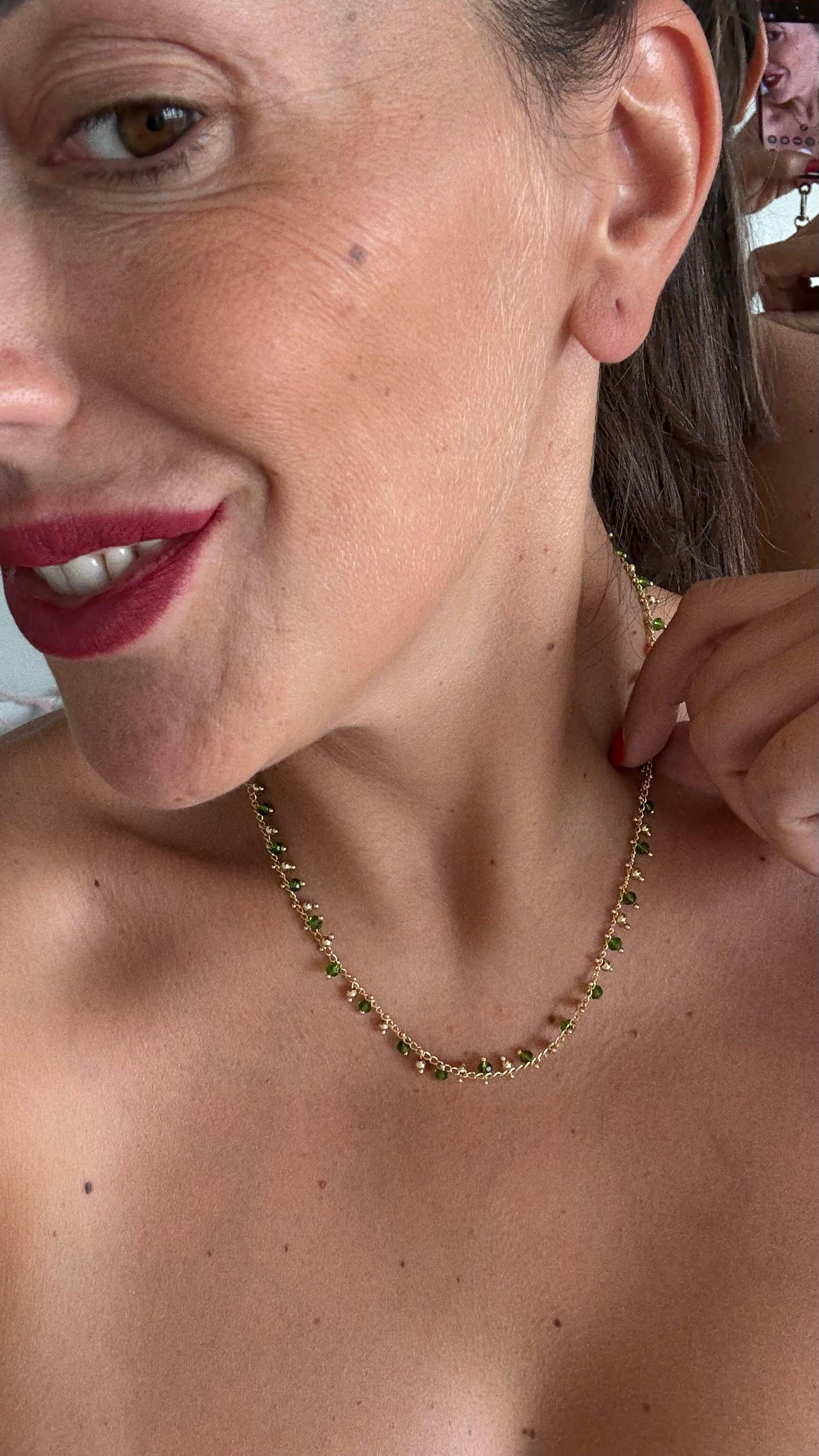 COLLANA PIETRINE GREEN NEW