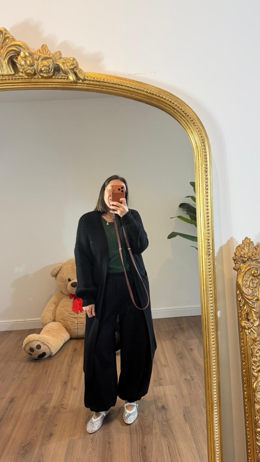 CARDIGAN OVER NERO 2867 NEW