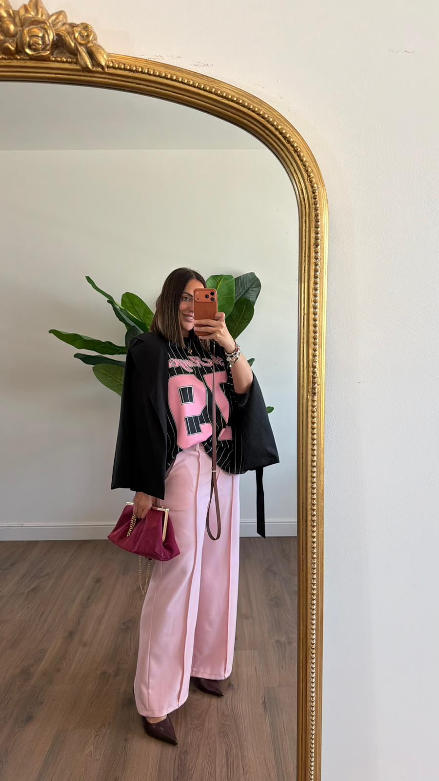 PANTALONE ROSA 26086 NEW