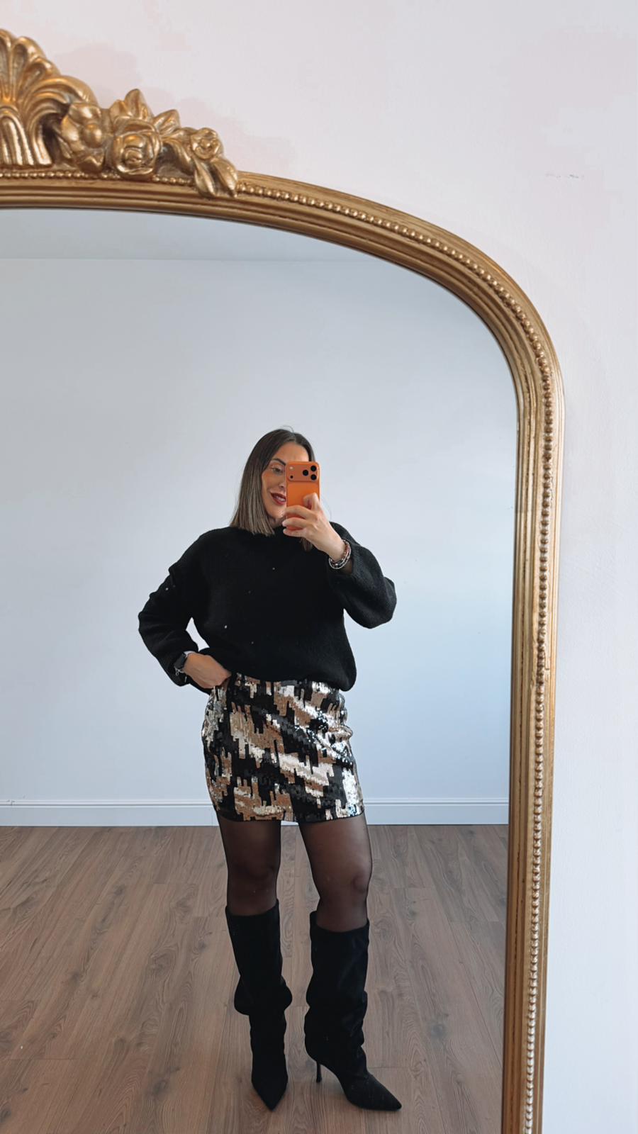 GONNA PAILLETTES J24403 NEW