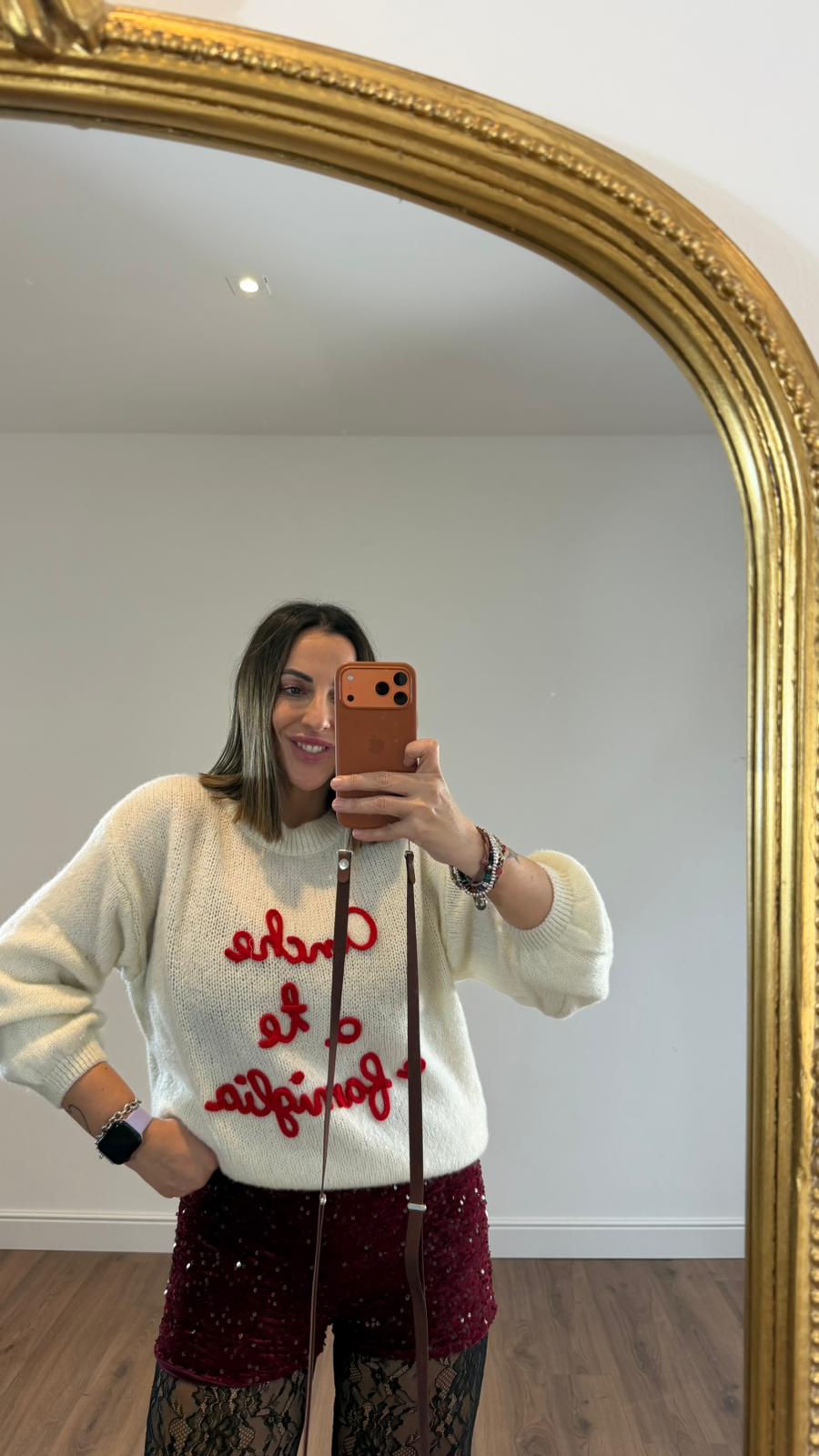 MAGLIONE " ANCHE A TE E FAMIGLIA" 3158 NEW