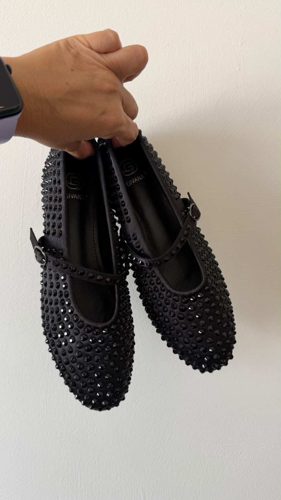 BALLERINA BLACK STRASS