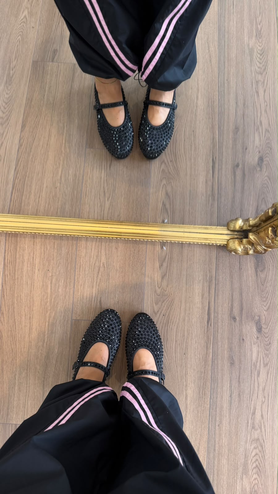 BALLERINA BLACK STRASS