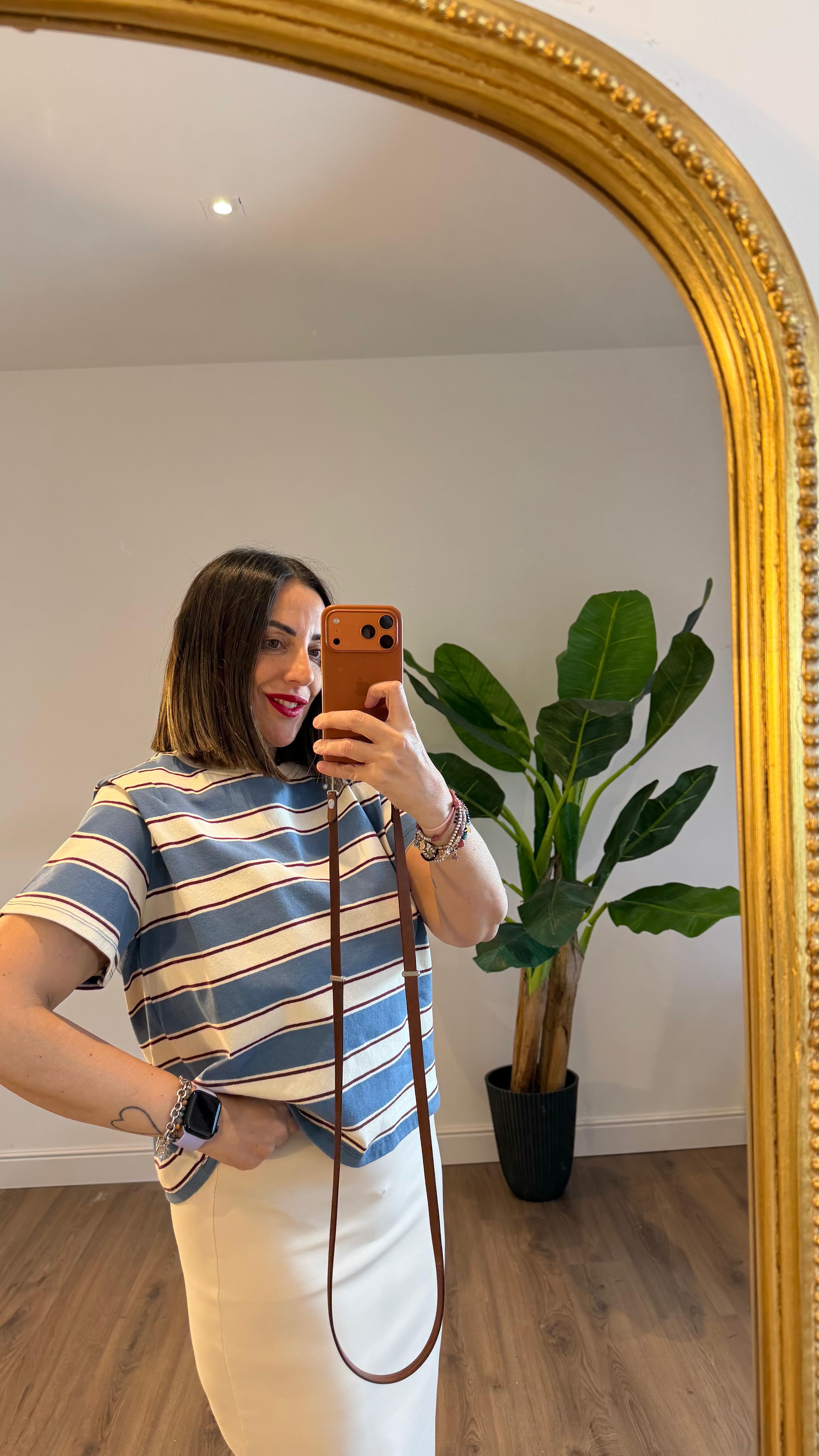 T-SHIRT A RIGHE 12124 NEW