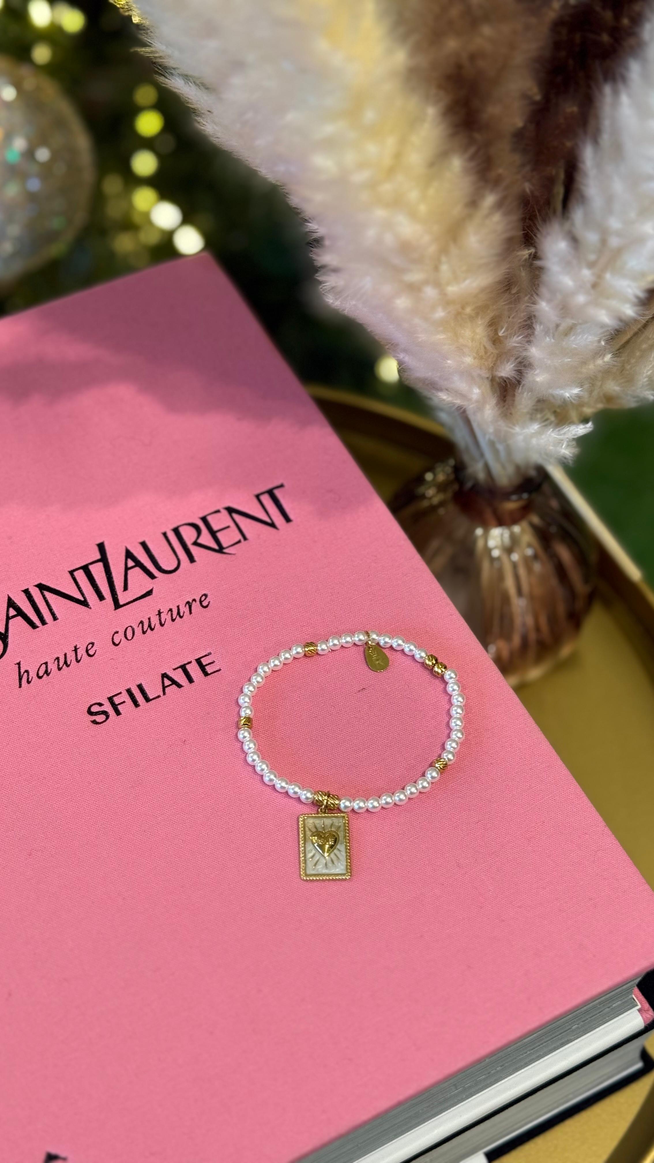 BRACCIALETTO PERLINE BIANCHE NEW