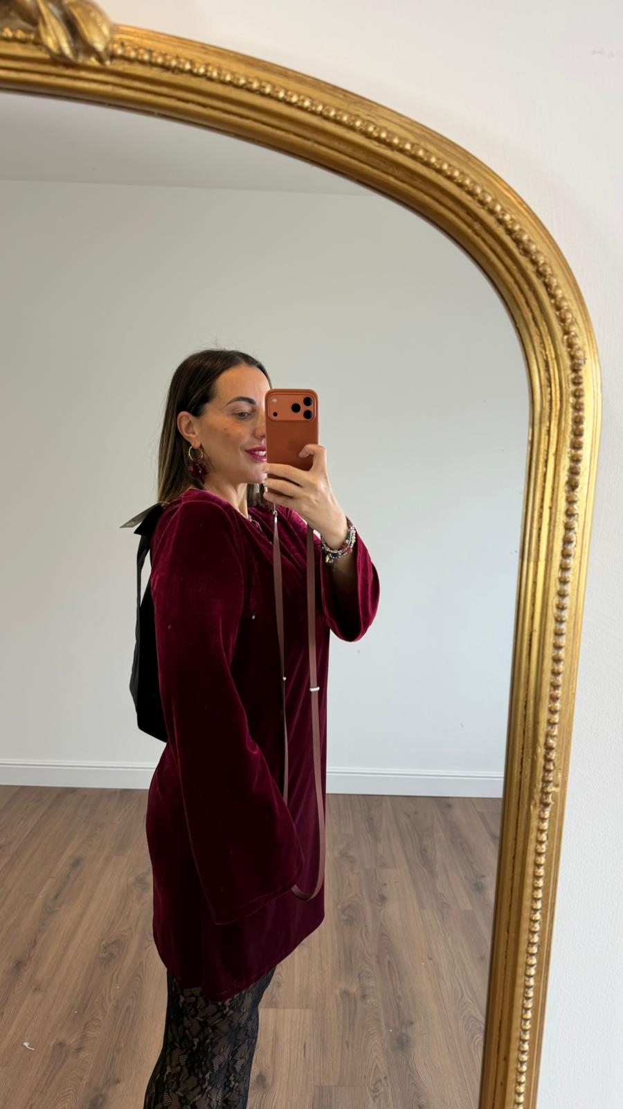 ABITO IN VELLUTO CON FIOCCO 23496 NEW