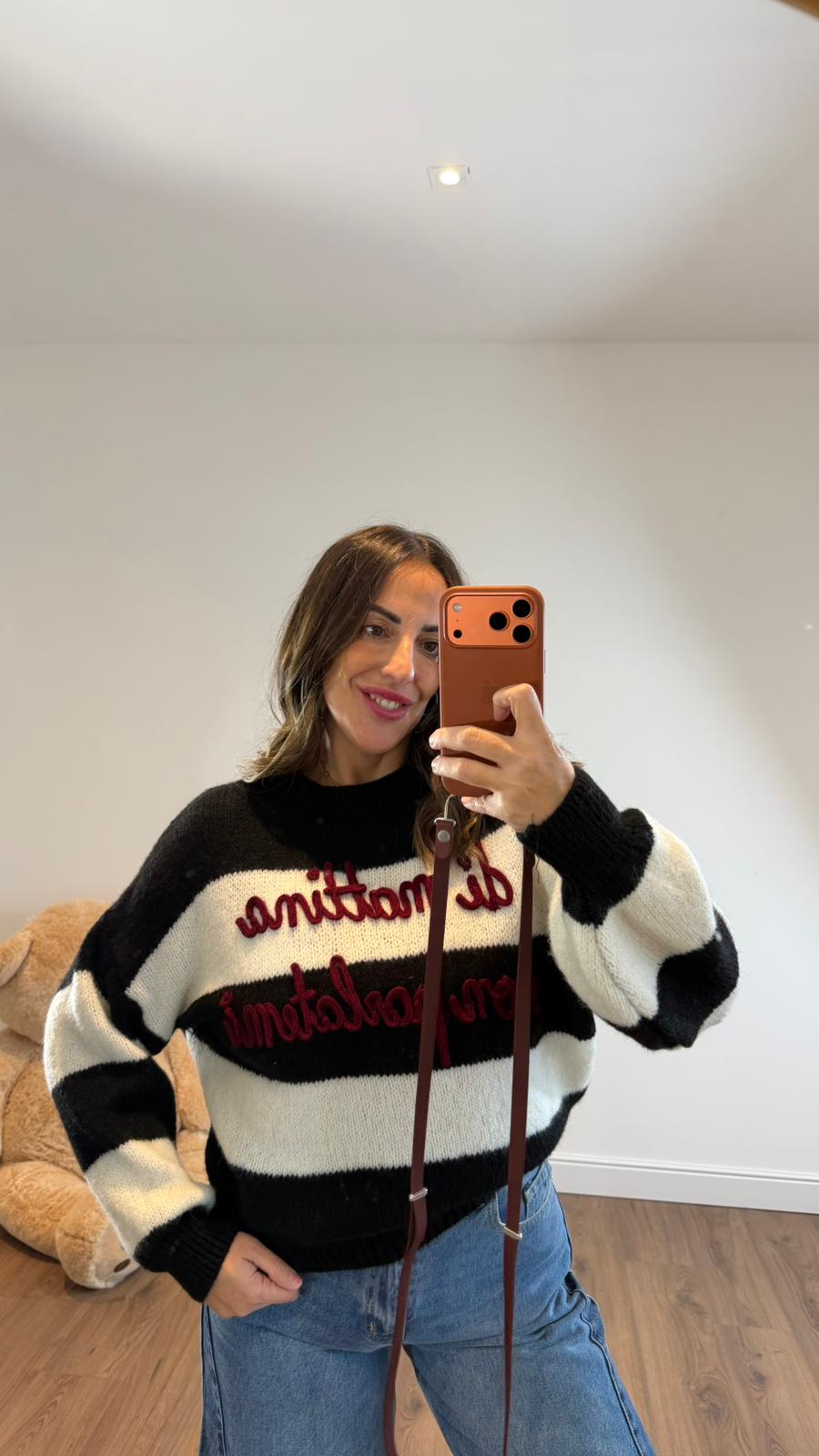 MAGLIONCINO "DI MATTINA NON PARLATEMI" 2958 NEW