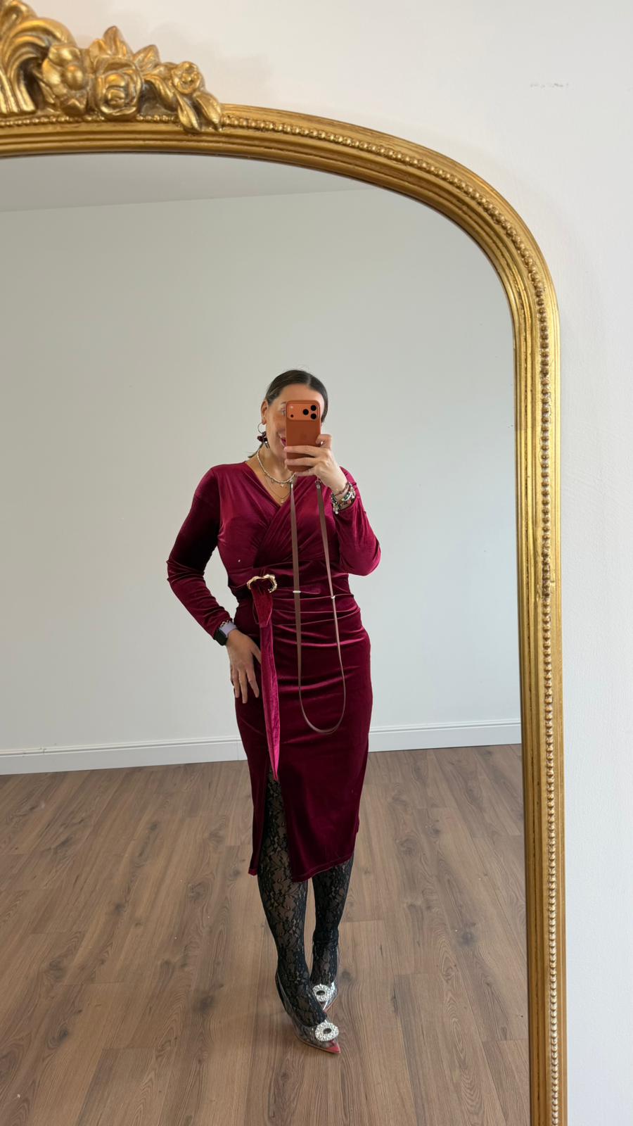 ABITO LUNGO IN VELLUTO 36776 NEW