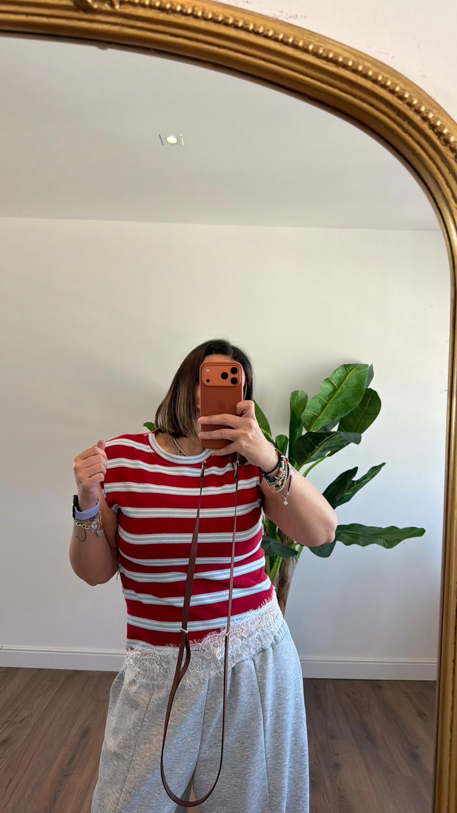 MAGLIA SMANICATA A RIGHE 9205 NEW