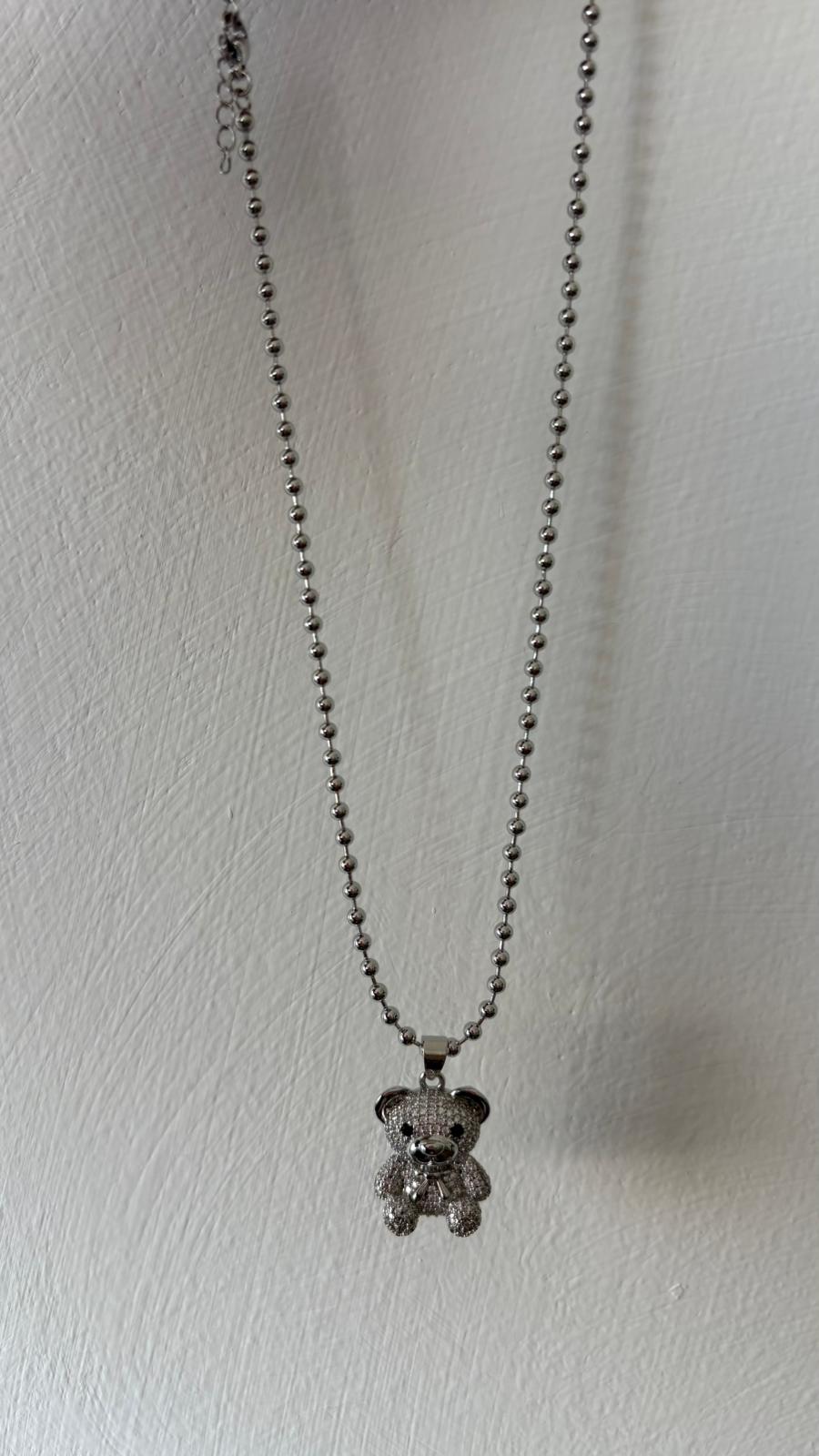 COLLANA ORSO ARGENTO NEW