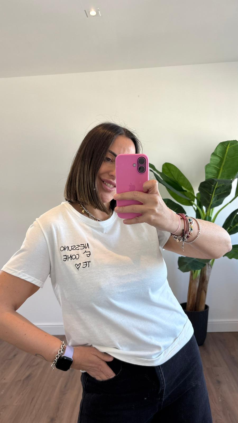 T-SHIRT "NESSUNO E' COME TE" V0700 NEW