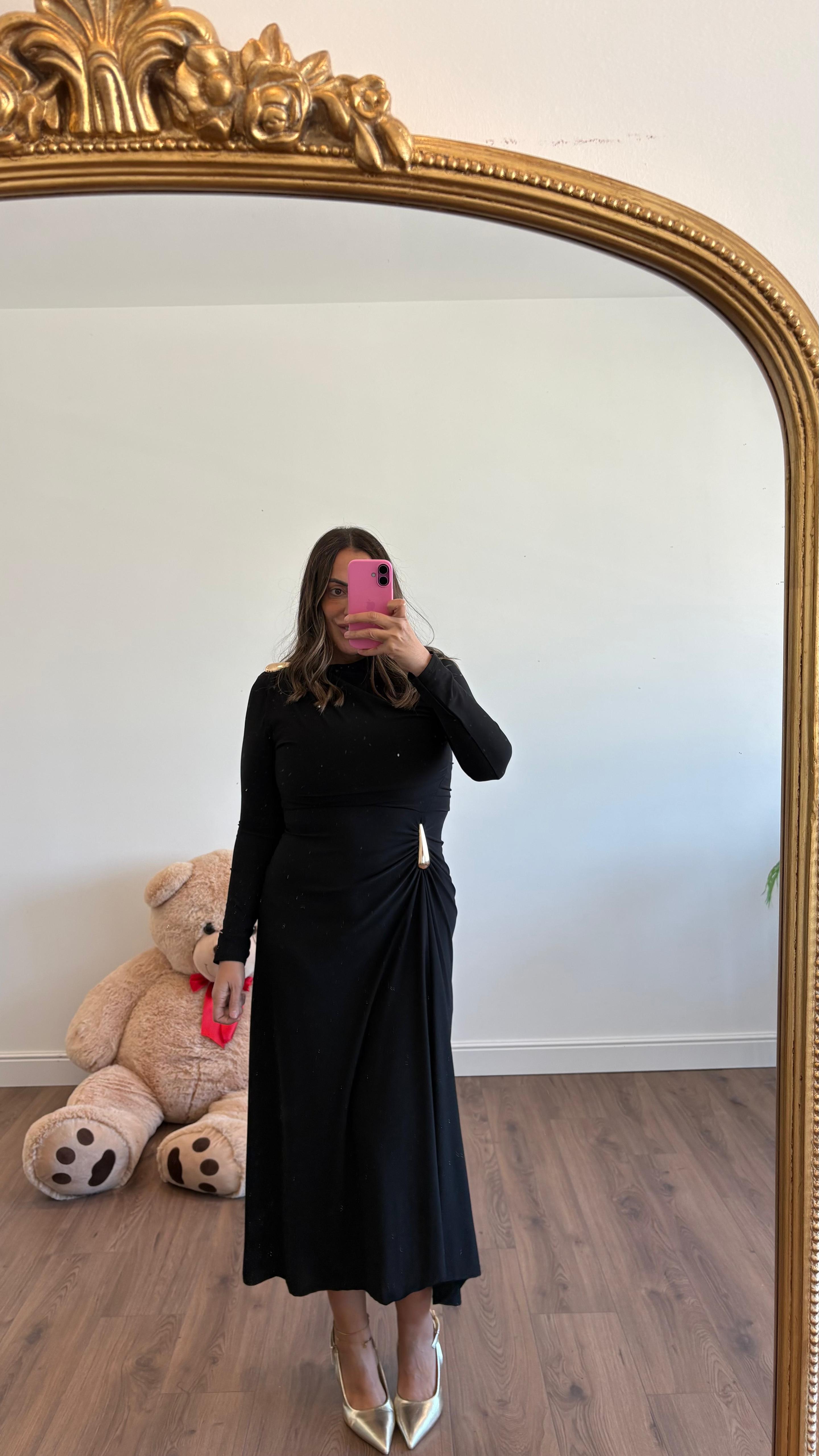 ABITO CON DETTAGLIO DORATO 4287 NEW