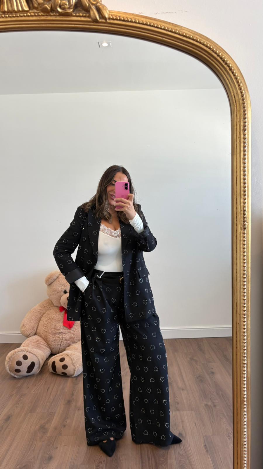 PANTALONE STRASS CUORI 25855 NEW