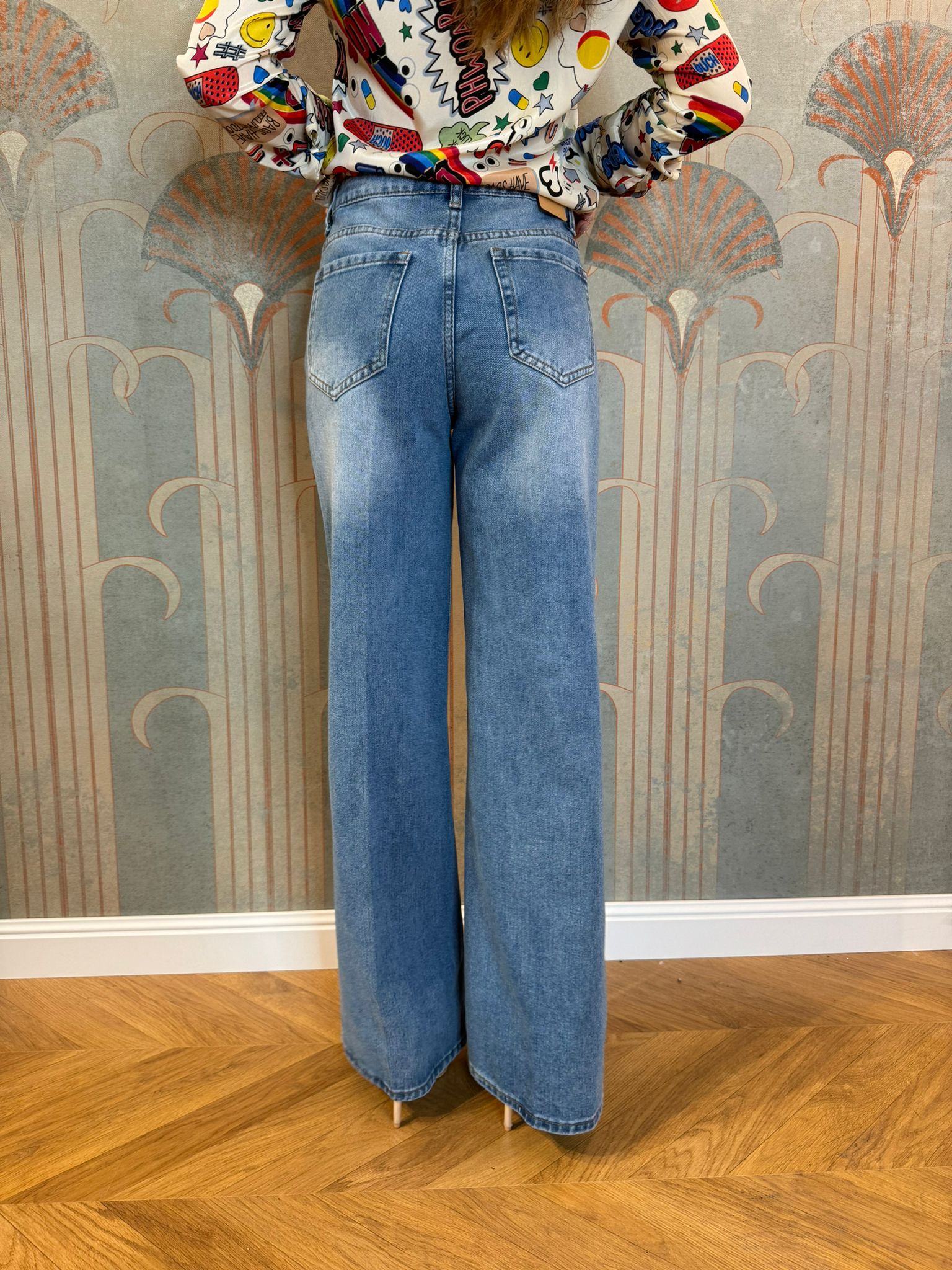 JEANS A PALAZZO N2420