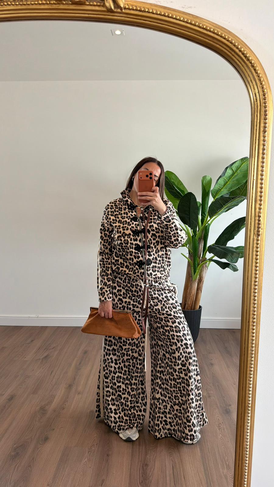 PANTALONE LEOPARDATO A ZAMPA 7809 NEW