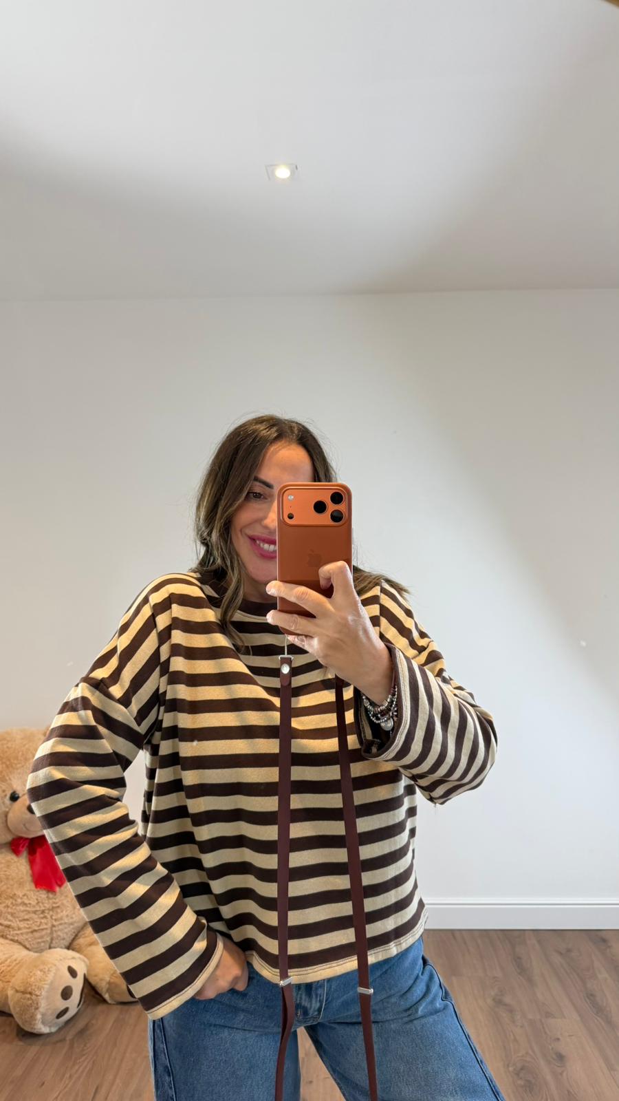 FELPA A RIGHE 5021 NEW