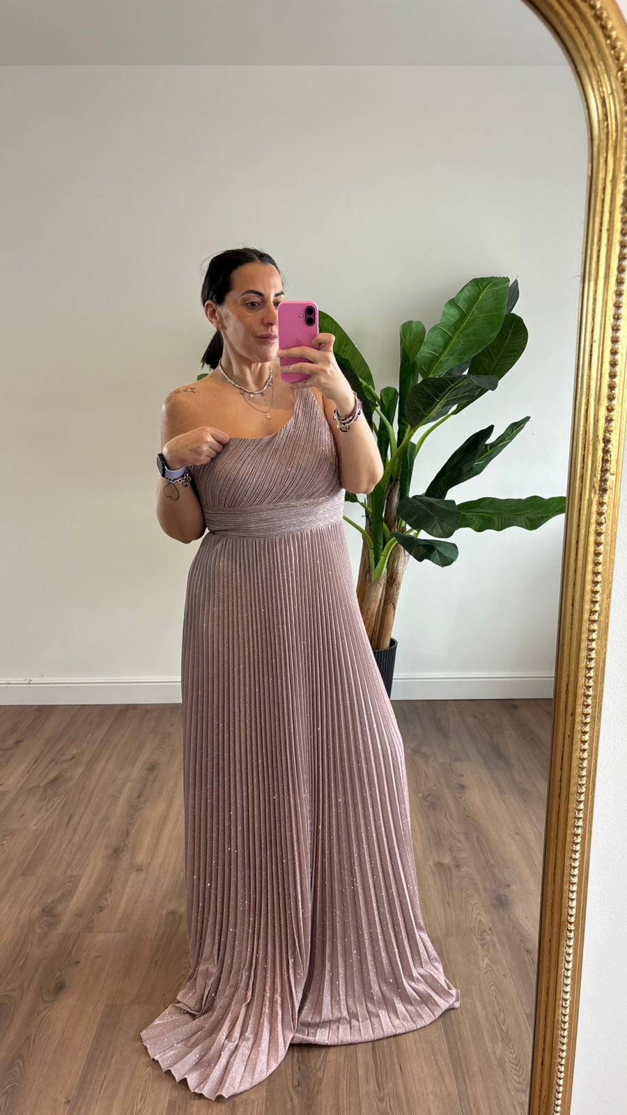 ABITO MONOSPALLA GLITTER 50126 NEW