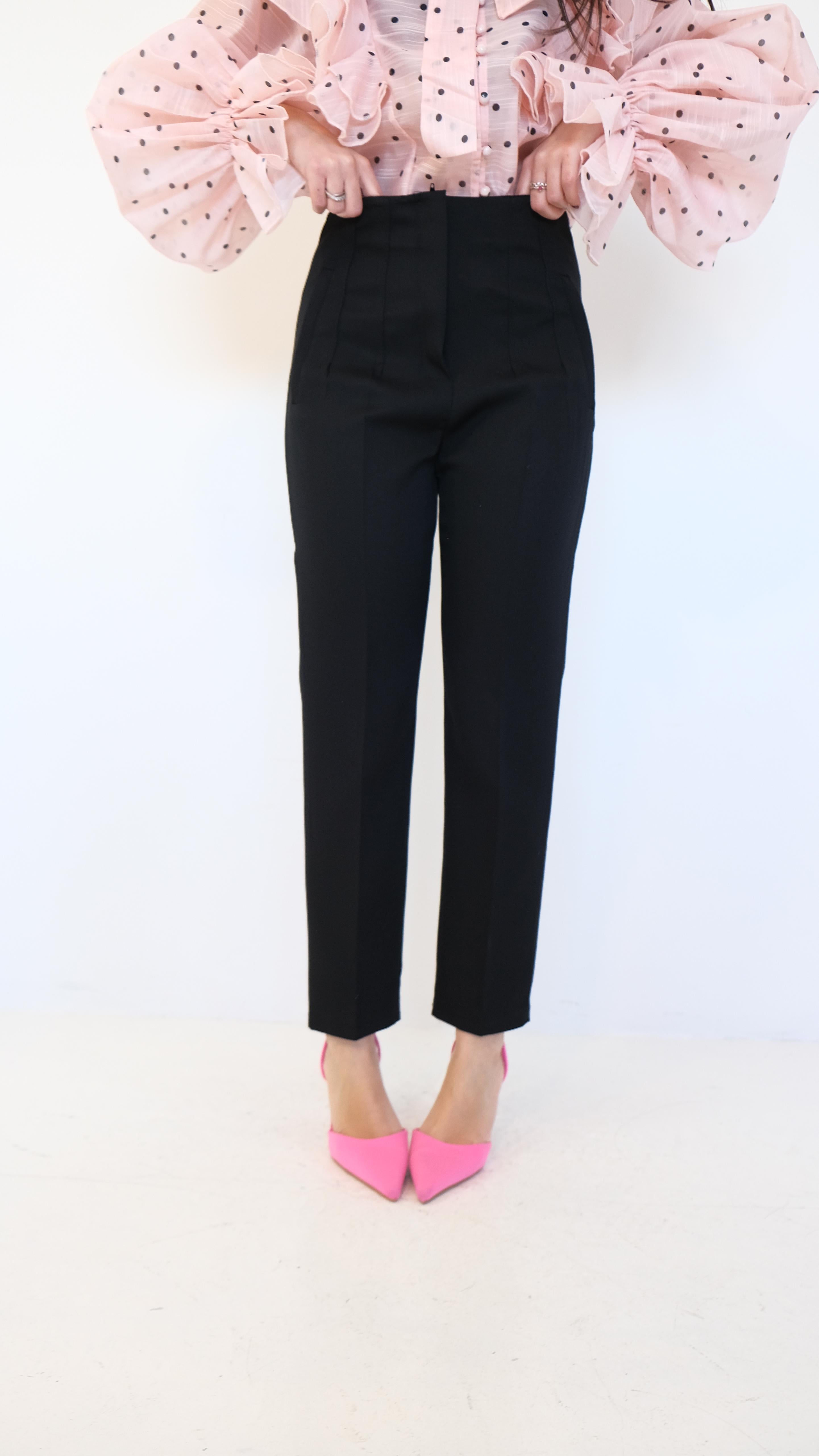 PANTALONI REGULAR BLACK 88700