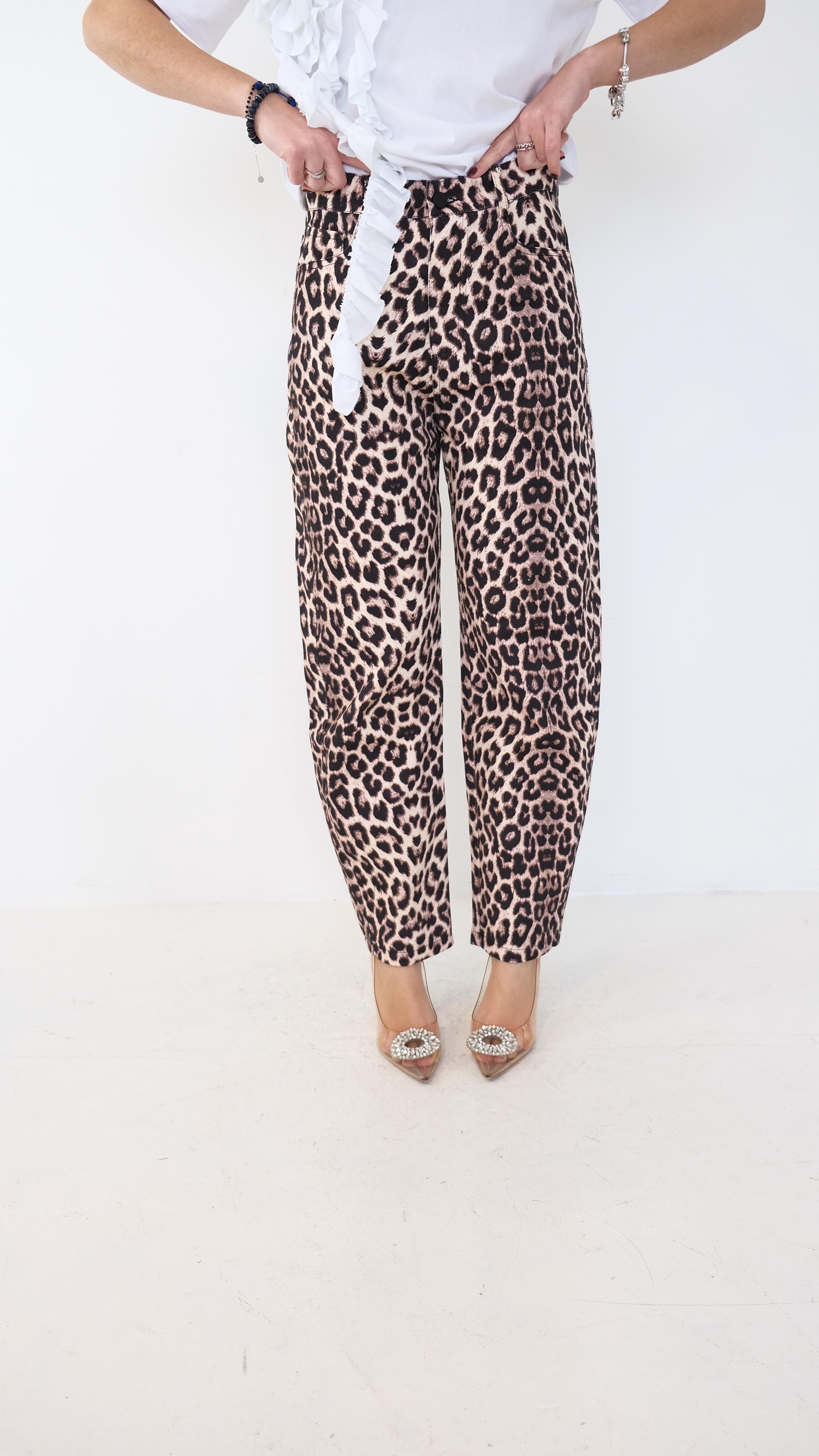 JEANS LEOPARDATO 8197