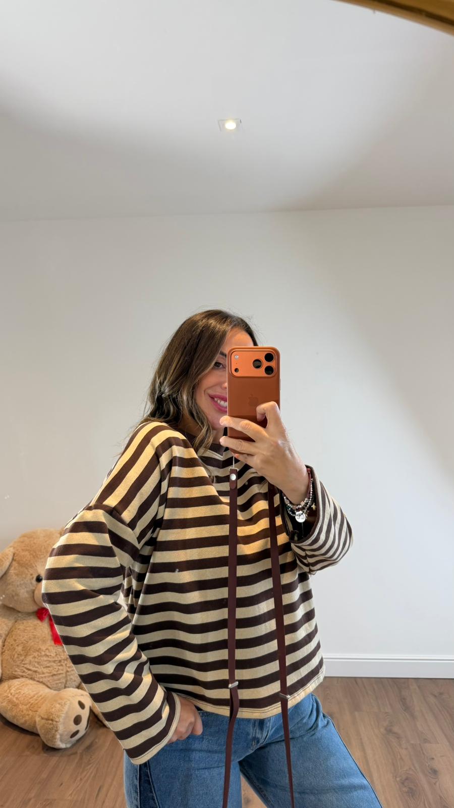 FELPA A RIGHE 5021 NEW