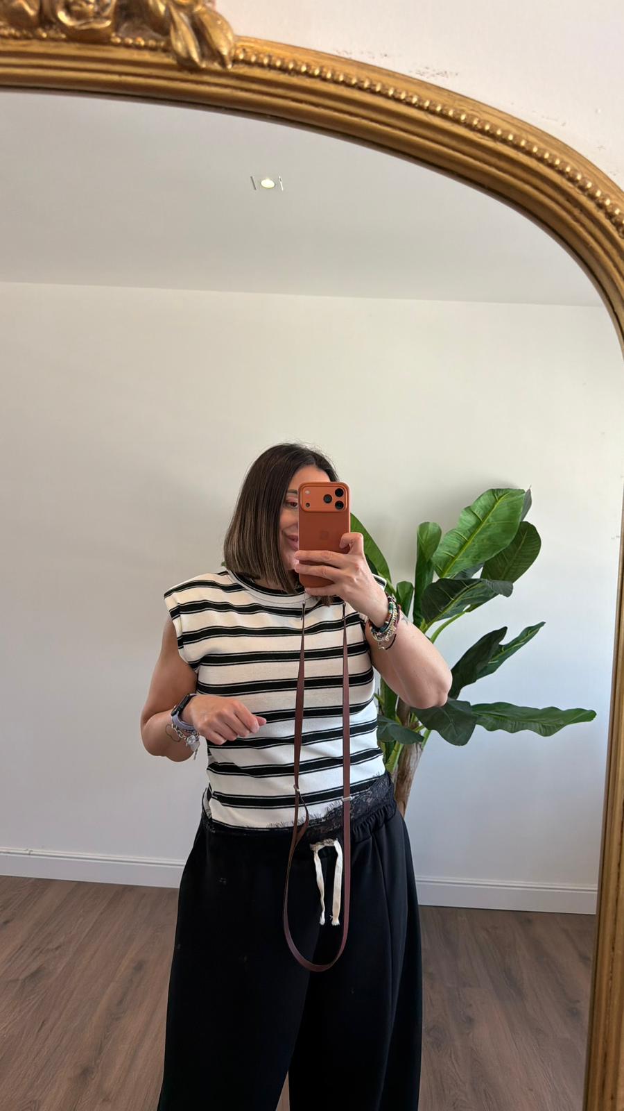 MAGLIA SMANICATA A RIGHE 9205 NEW