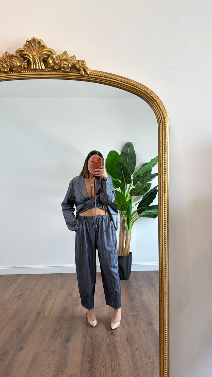 PANTALONE SPINATO 05833