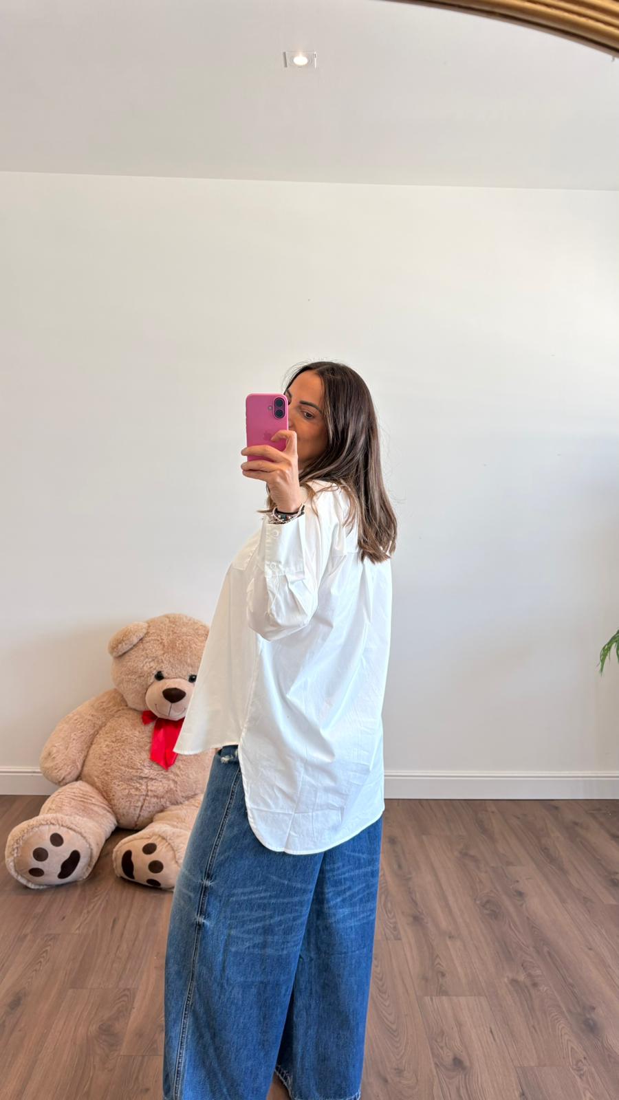 CAMICIA BIANCA OVER 01581 NEW